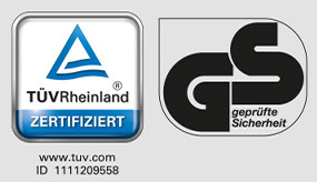Siegel TÜV Geprüfte Sicherheit