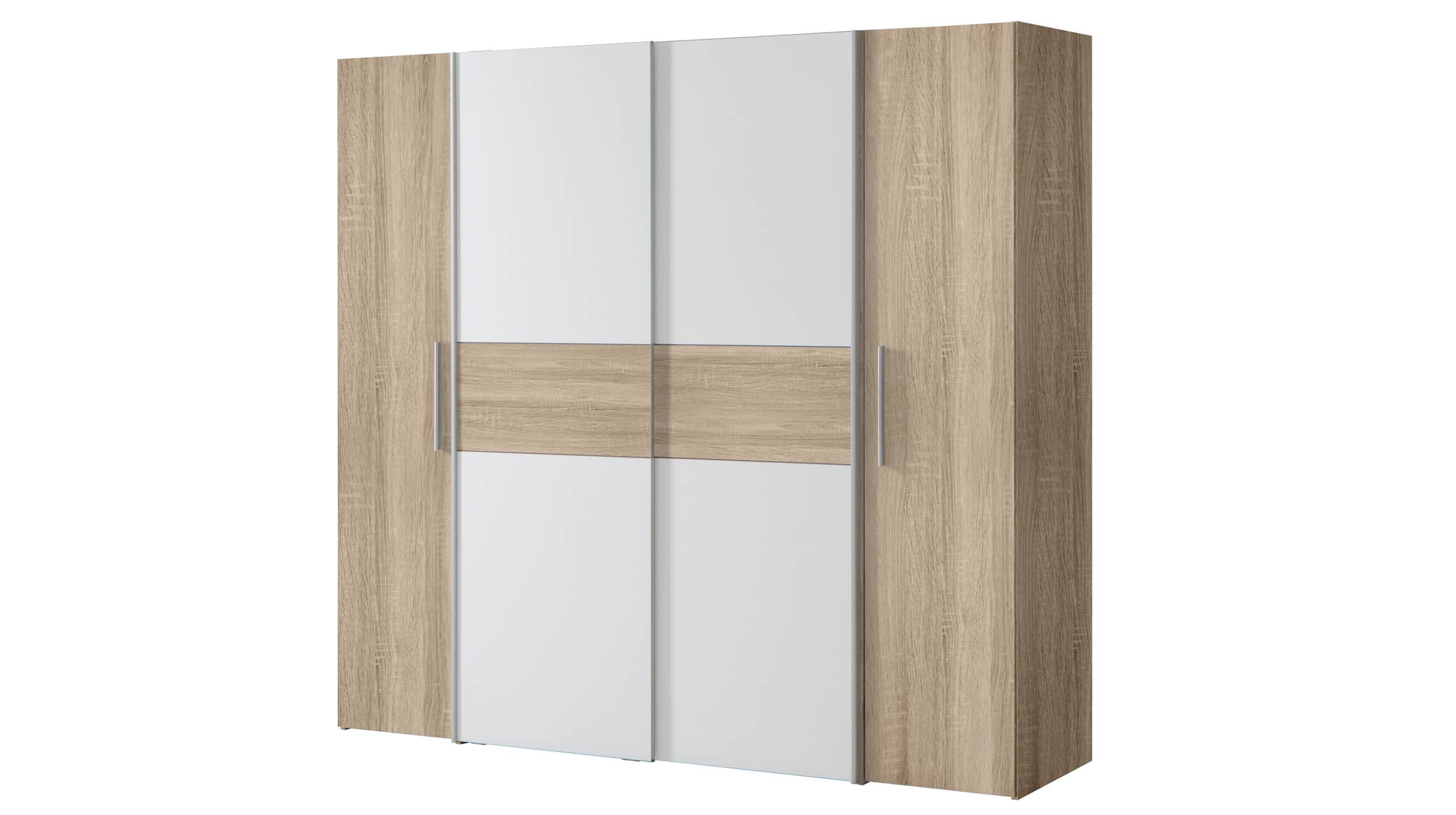 Kleiderschrank Artisan Eiche - weiß 200 cm - KALIXTUS Kleiderschrank Artisan Eiche - weiß 200 cm - KALIXTUS