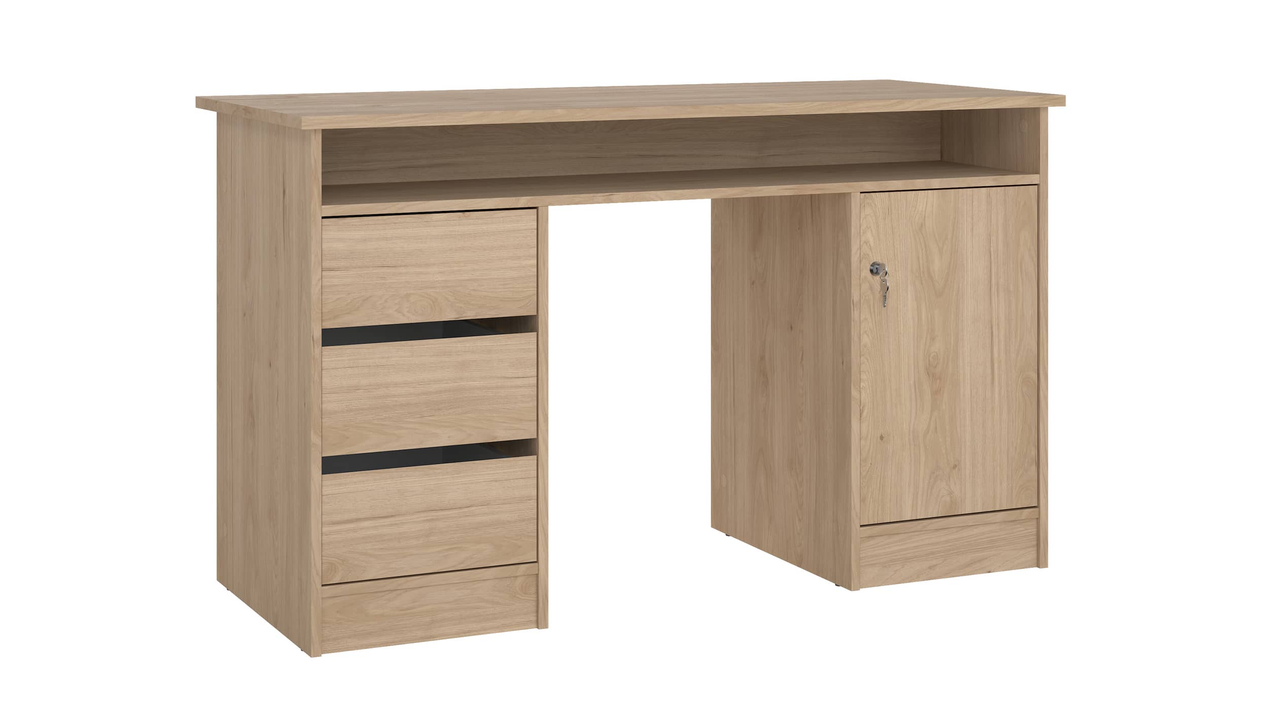 Computerschreibtisch Jackson Hickory 126 cm - FUNCTION PLUS Computerschreibtisch Jackson Hickory 126 cm - FUNCTION PLUS
