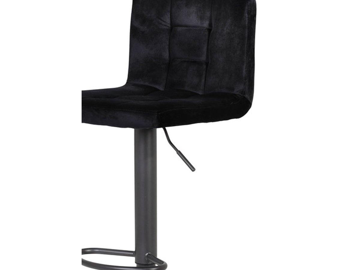 Barhocker schwarz höhenverstellbar - AMANDA
