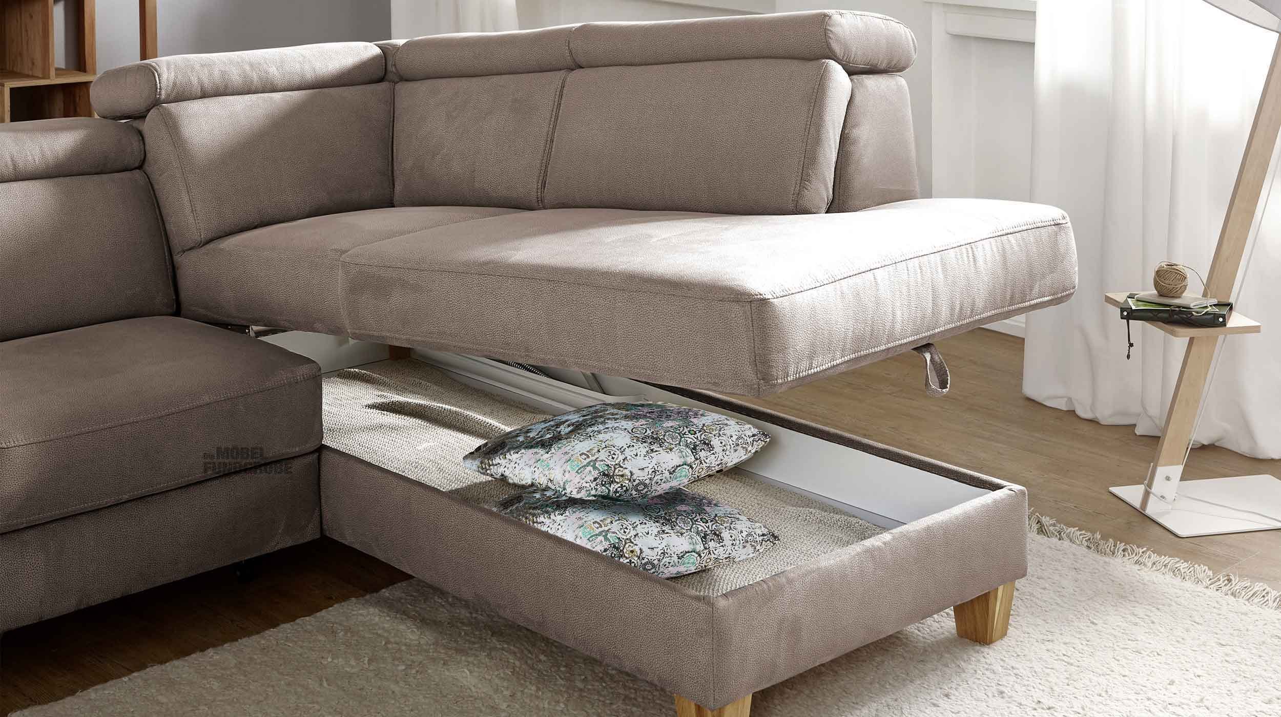Ecksofa 275 cm grau - Sofaprogramm - Premium Version - ARNGAST