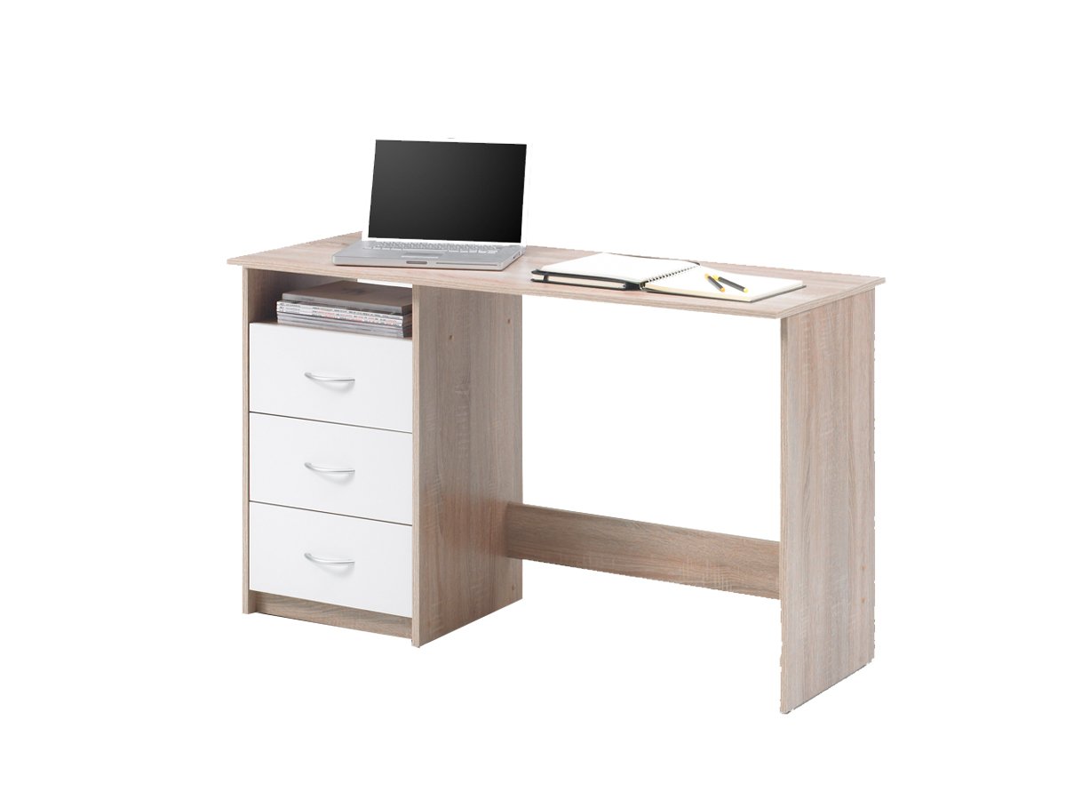 Computerschreibtisch Sonoma Eiche - weiß 120 cm - ADRIA Computerschreibtisch Sonoma Eiche - weiß 120 cm - ADRIA