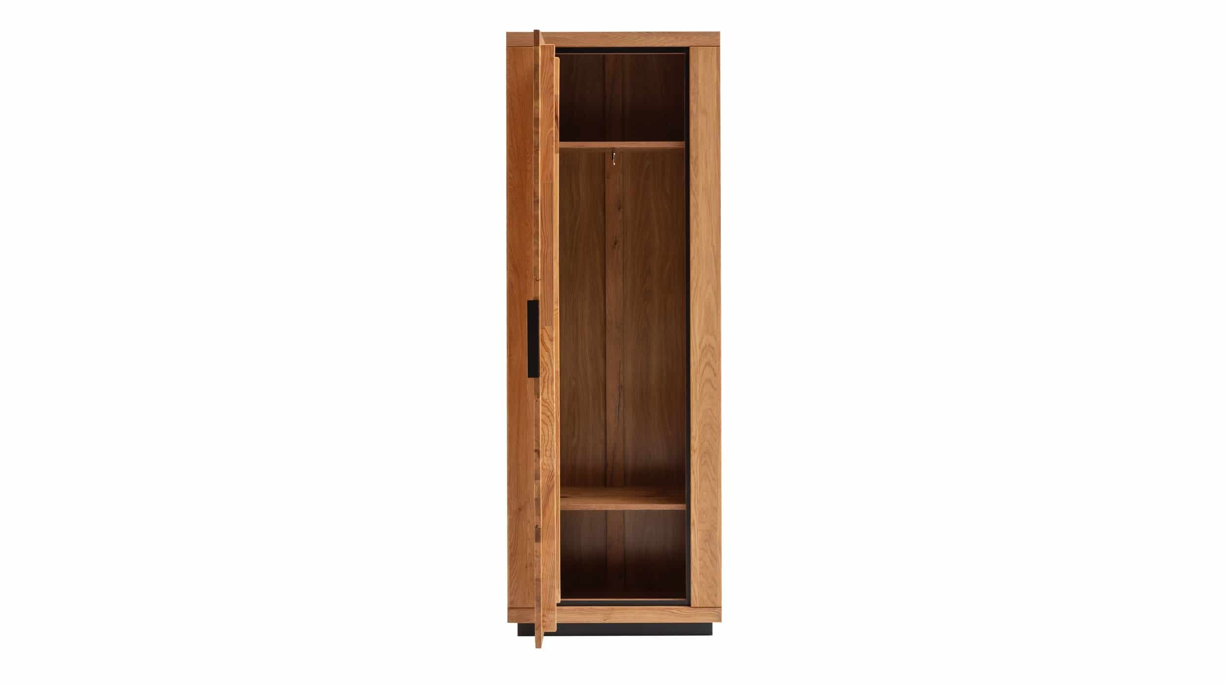 Garderobenschrank Wildeiche teilmassiv geölt - 80 cm - GRENO