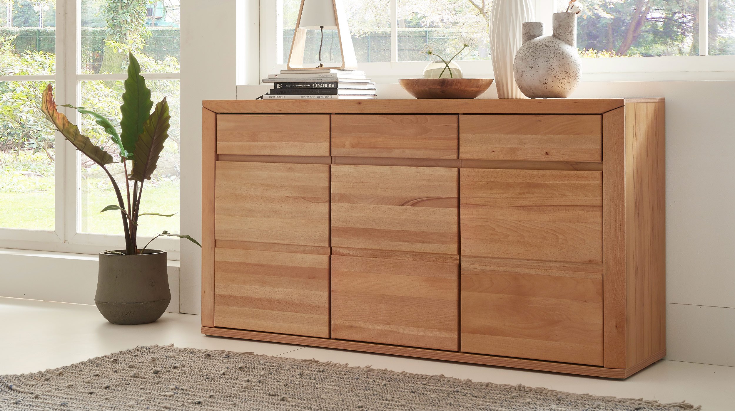 Sideboard - Kernbuche massiv - 170 cm - KORSIKA