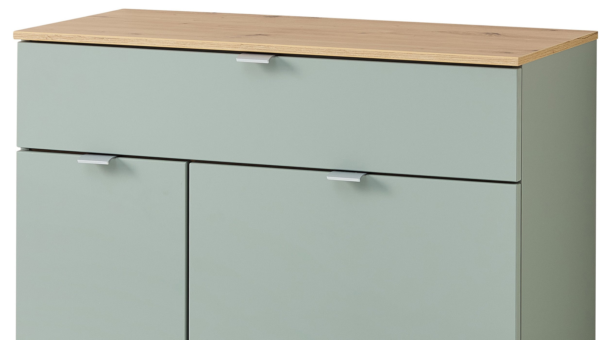 Schuhschrank grün - Artisan Eiche 78 x 103 cm - BARI