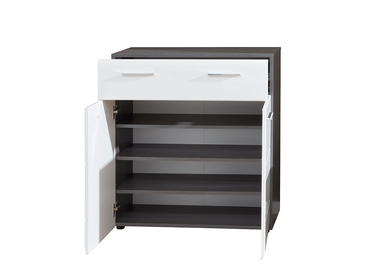 Kommode weiß hochglanz 80 cm - LINE