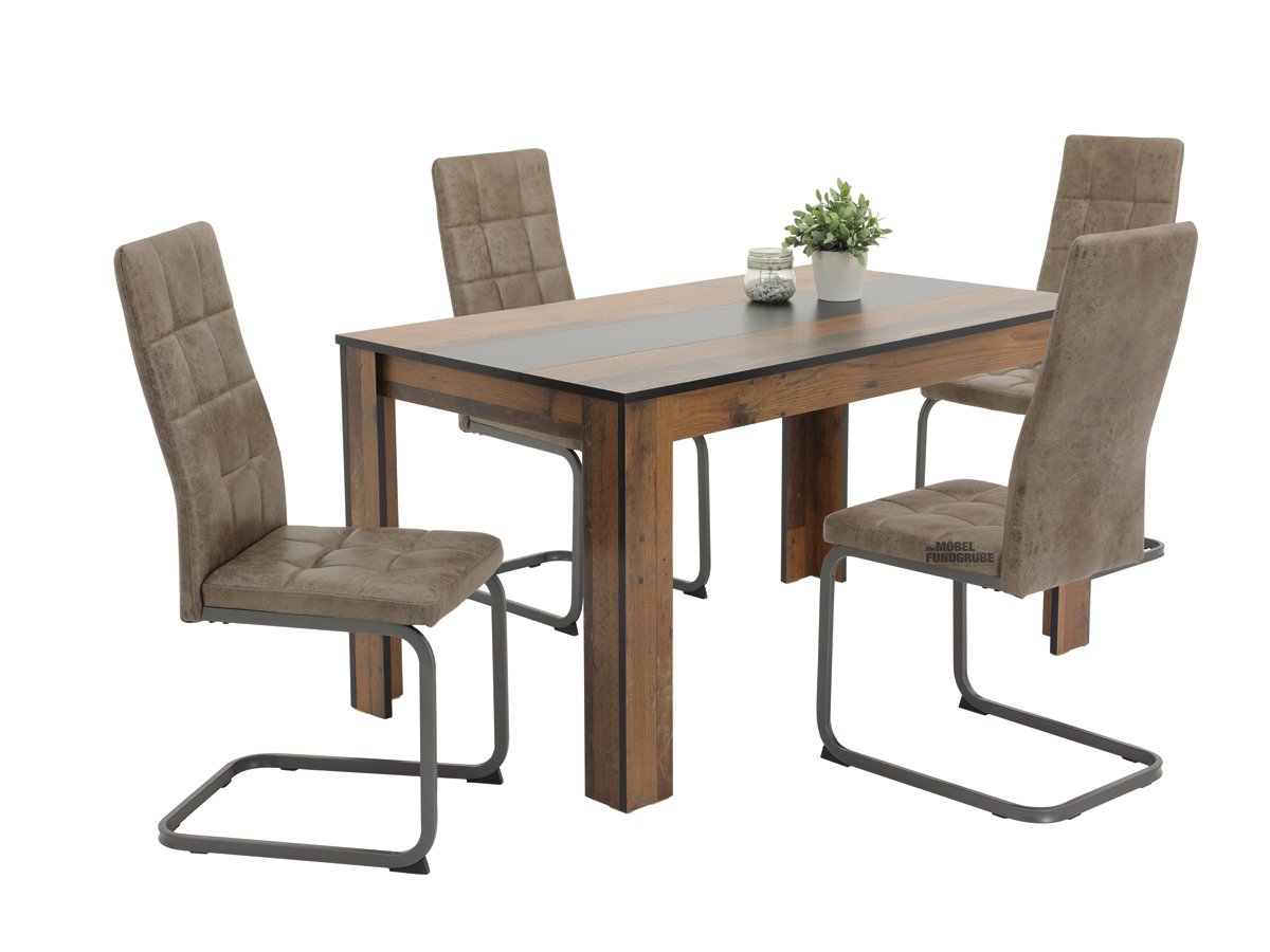 Esstisch 140 x 70 cm Old Wood - MAREIKE