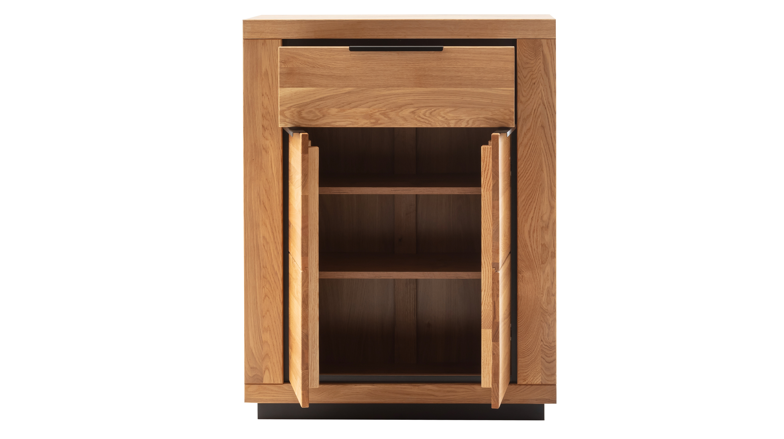 Garderobenkommode Wildeiche teilmassiv geölt - 80 x 40 cm - GRENO