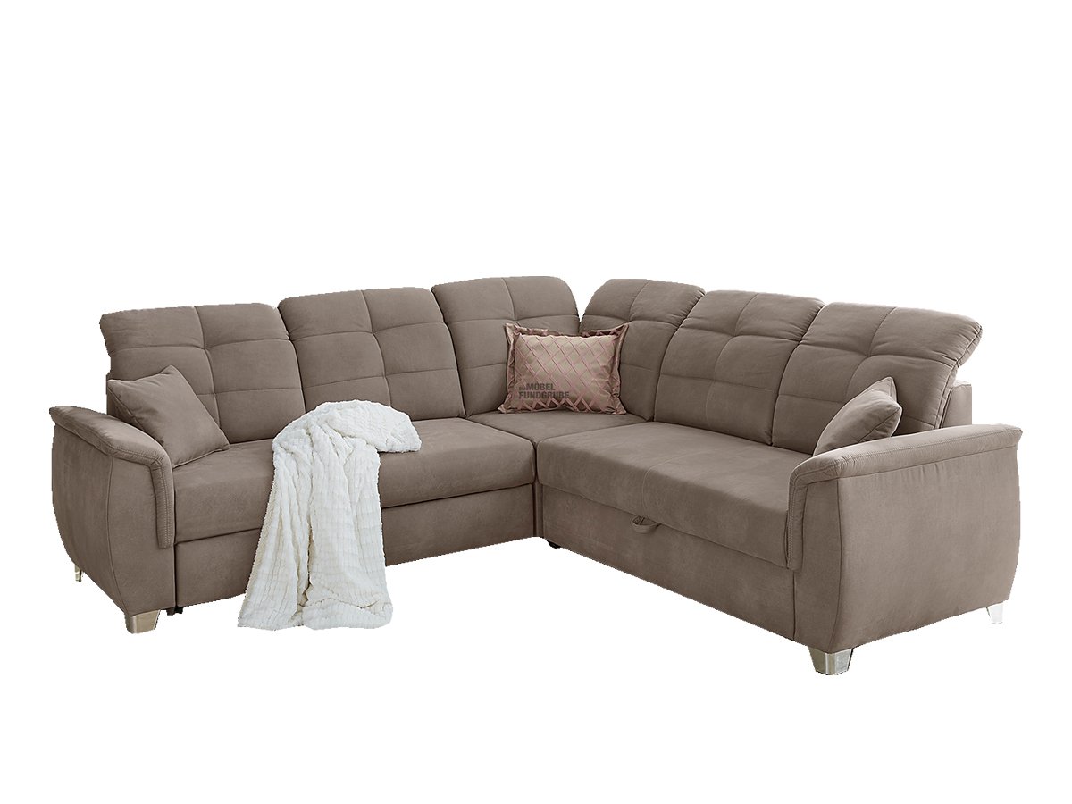 Ecksofa mit Schlaffunktion 263 x 263 cm braun - UDINE Ecksofa mit Schlaffunktion 263 x 263 cm braun - UDINE
