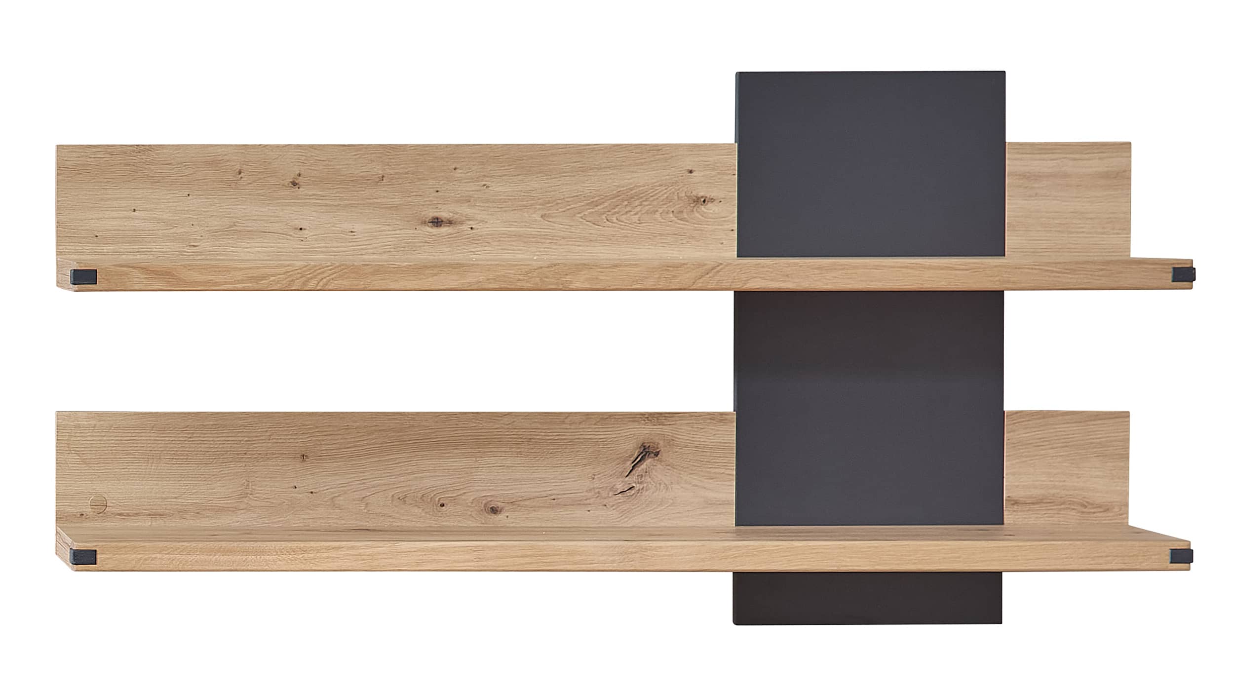 Wandboard Wildeiche teilmassiv - graphit - 120 cm - CATANIA Wandboard Wildeiche teilmassiv - graphit - 120 cm - CATANIA
