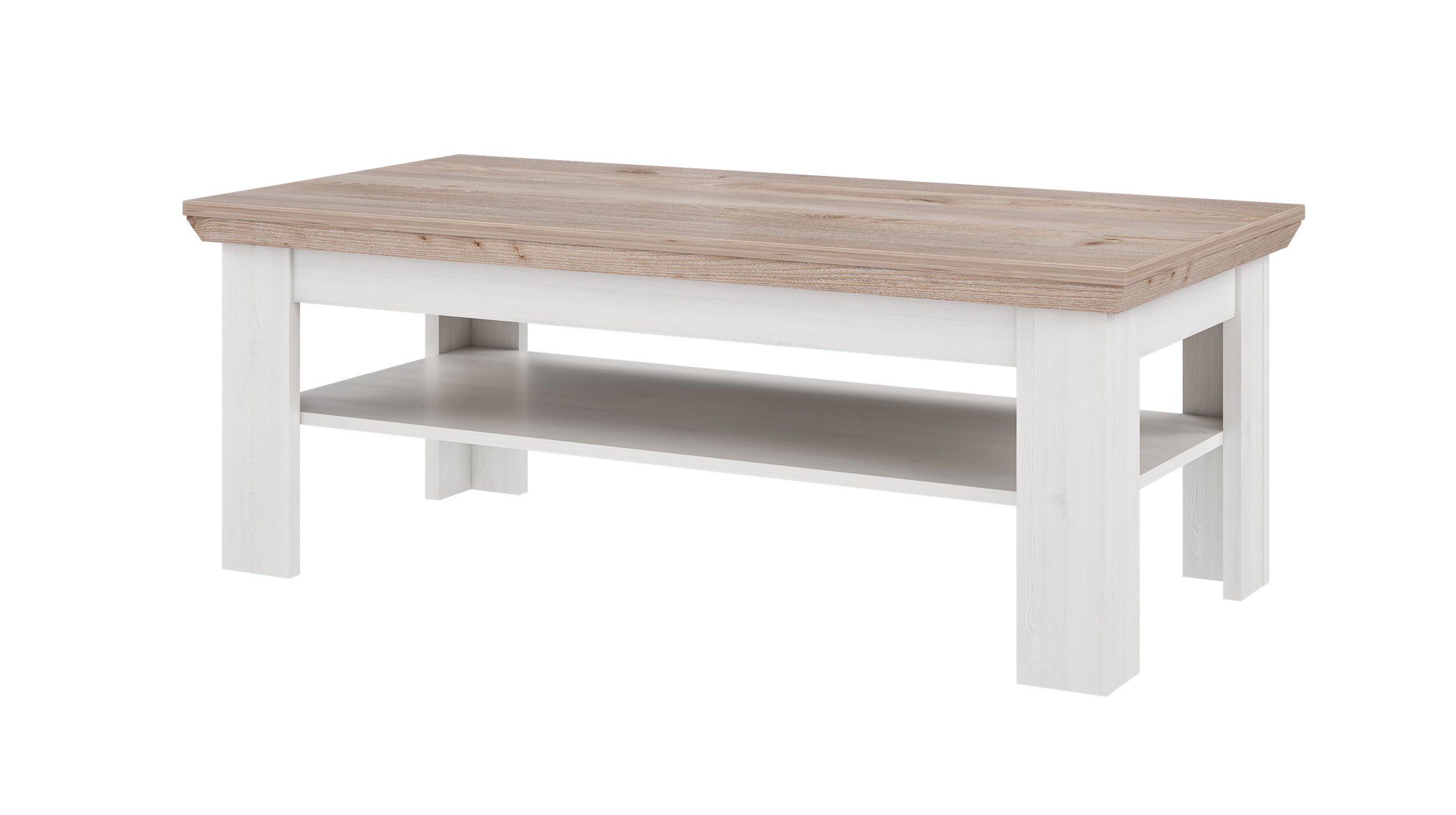 Couchtisch 120 cm Schneeeiche - Nelson Eiche - ILOPPA Couchtisch 120 cm Schneeeiche - Nelson Eiche - ILOPPA