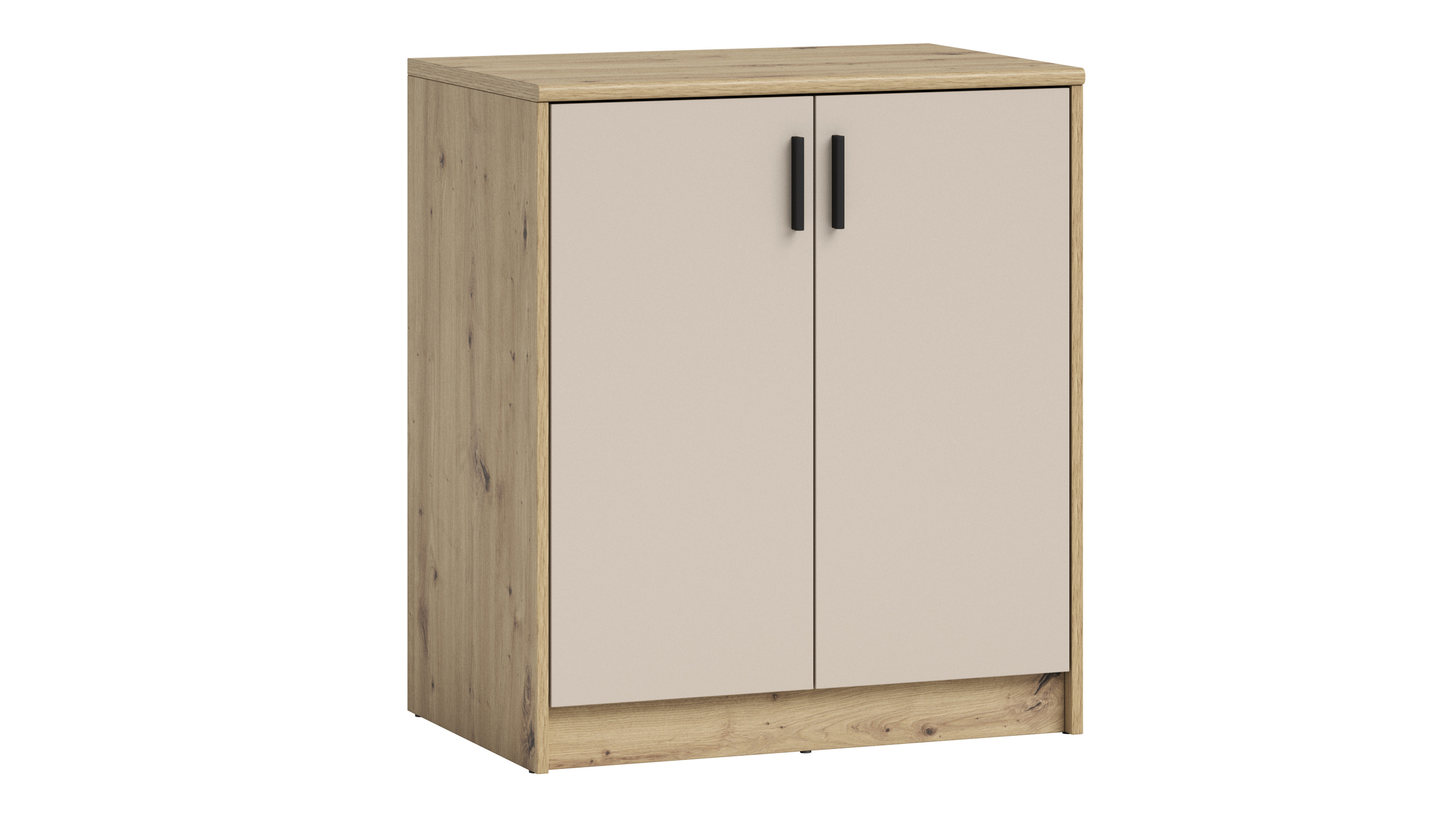 Kommode beige - Artisan Eiche 74 x 50 cm - 2-türig - NELLY Kommode beige - Artisan Eiche 74 x 50 cm - 2-türig - NELLY