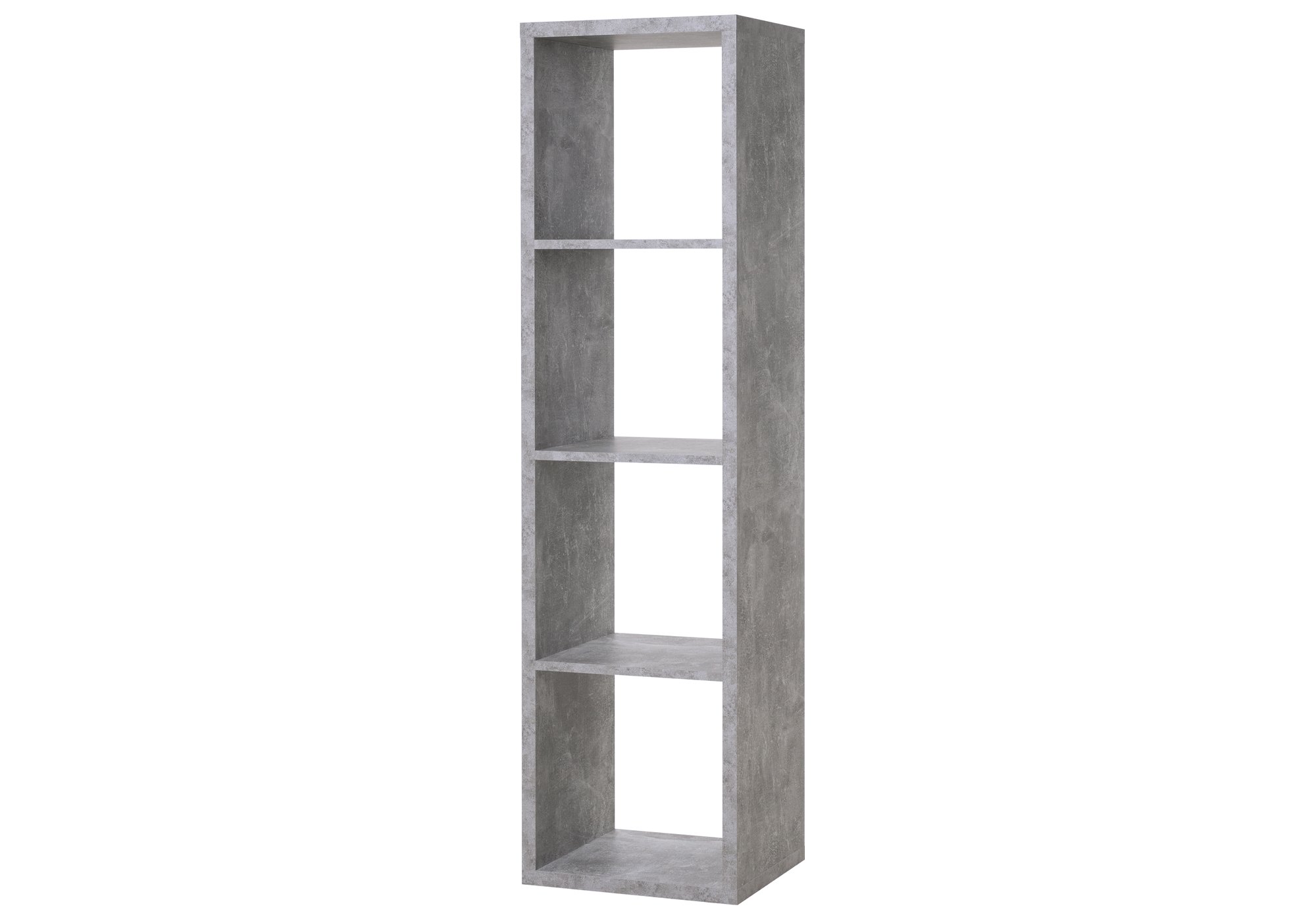 Standregal Betonoptik 38 x 141 cm - 4 Fächer - MAX Standregal Betonoptik 38 x 141 cm - 4 Fächer - MAX