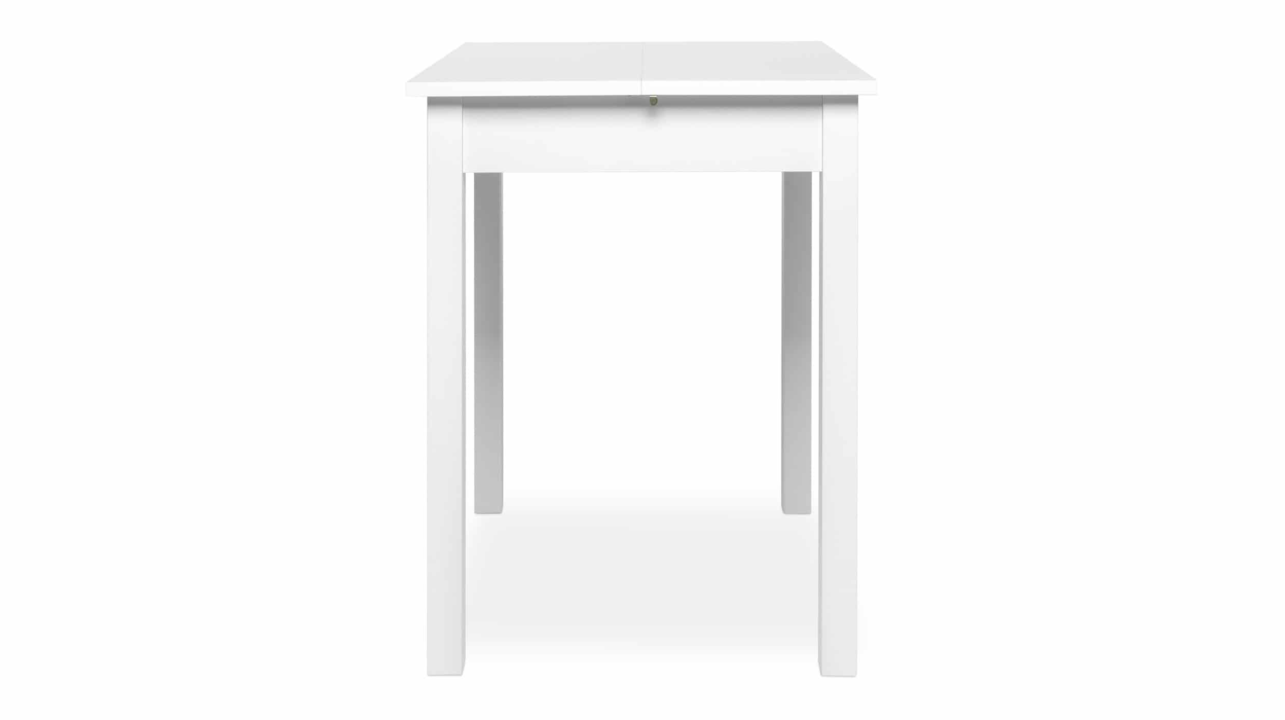 Esstisch 80 - 120 cm ausziehbar weiß - COBURG Esstisch 80 - 120 cm ausziehbar weiß - COBURG