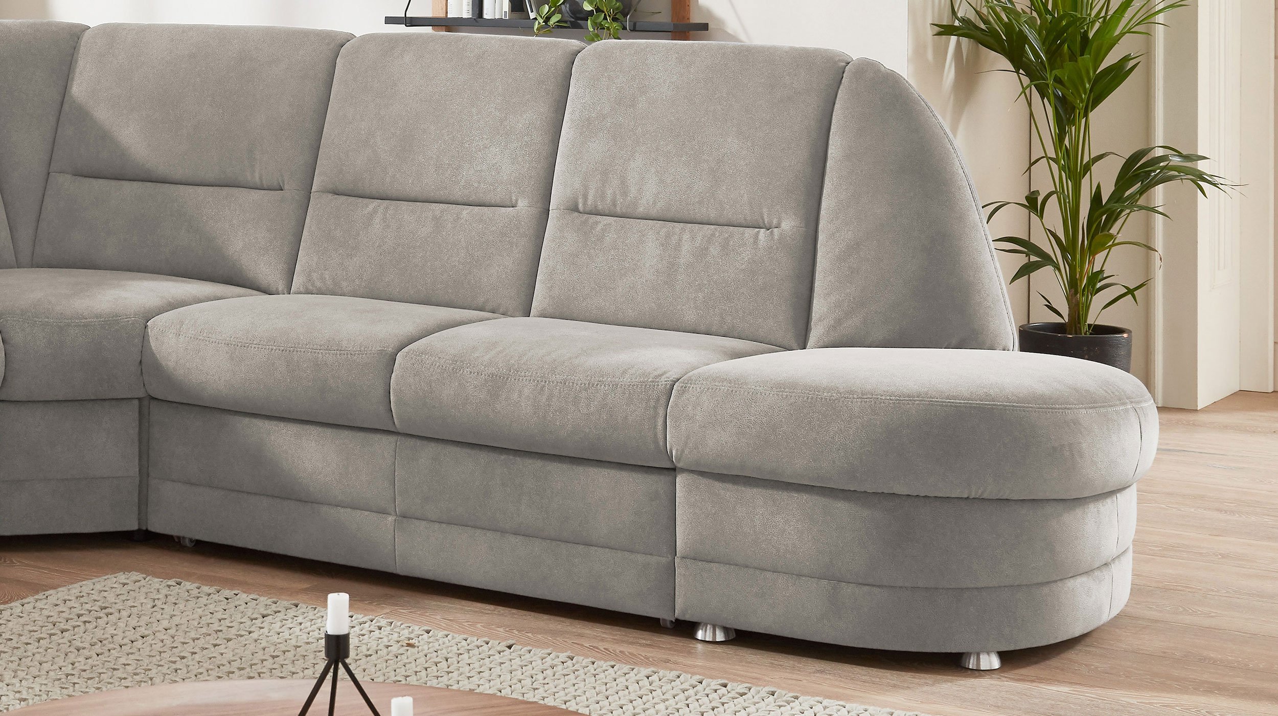 Couchliebe® Wohnlandschaft planbar - saddle alu - Basis Version Q+ - HERMASO