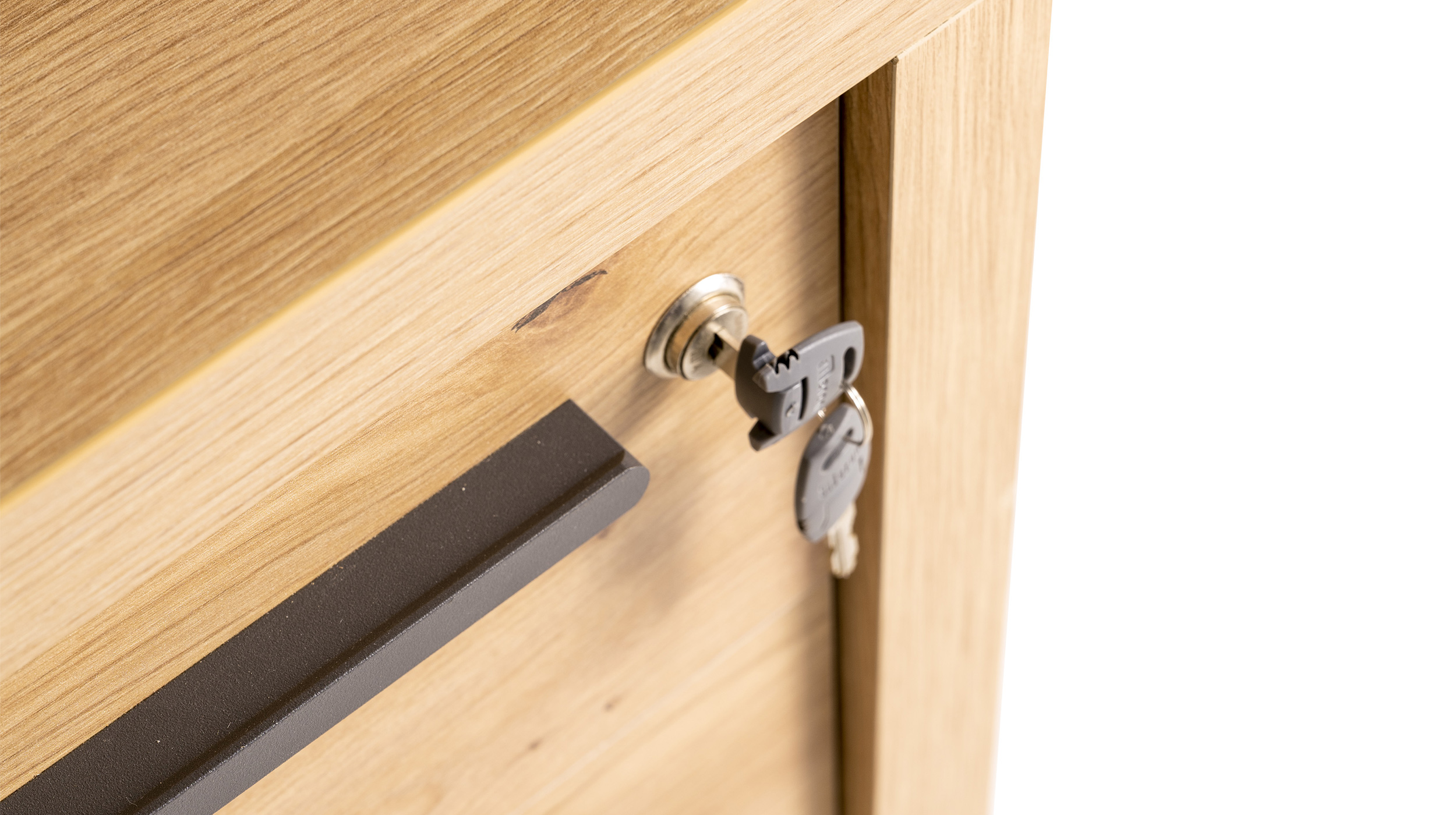 Rollcontainer Artisan Eiche 54 x 64 cm 3 Schubladen - RILEGA