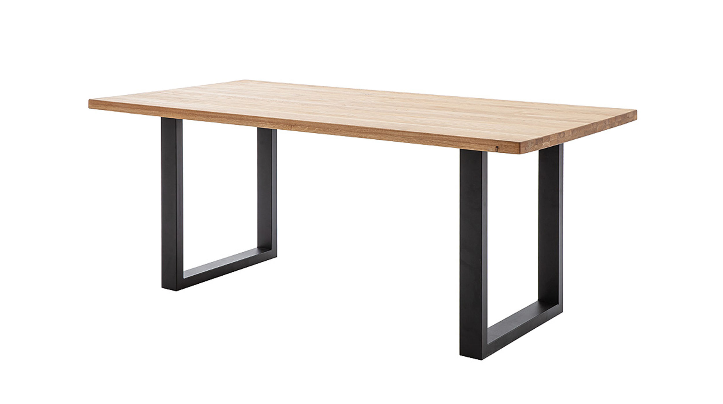 Esstisch 180 x 90 cm Wildeiche massiv geölt - GRENO Esstisch 180 x 90 cm Wildeiche massiv geölt - GRENO