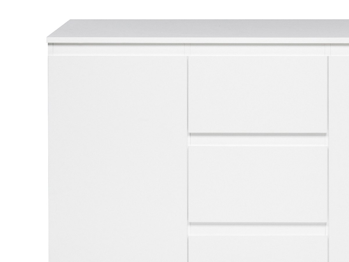 Kommode mit 3 Schubladen weiß matt 120 cm - IMAGE
