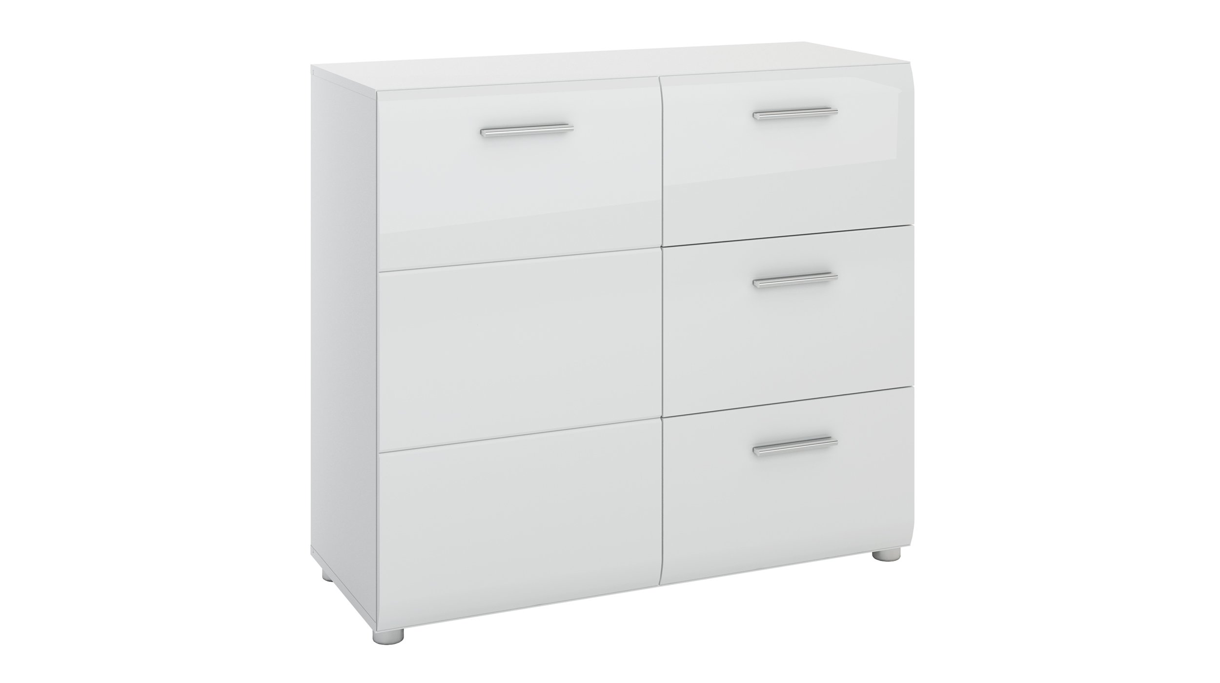 Kommode weiß hochglanz 96 cm 1-türig - MERANO Kommode weiß hochglanz 96 cm 1-türig - MERANO