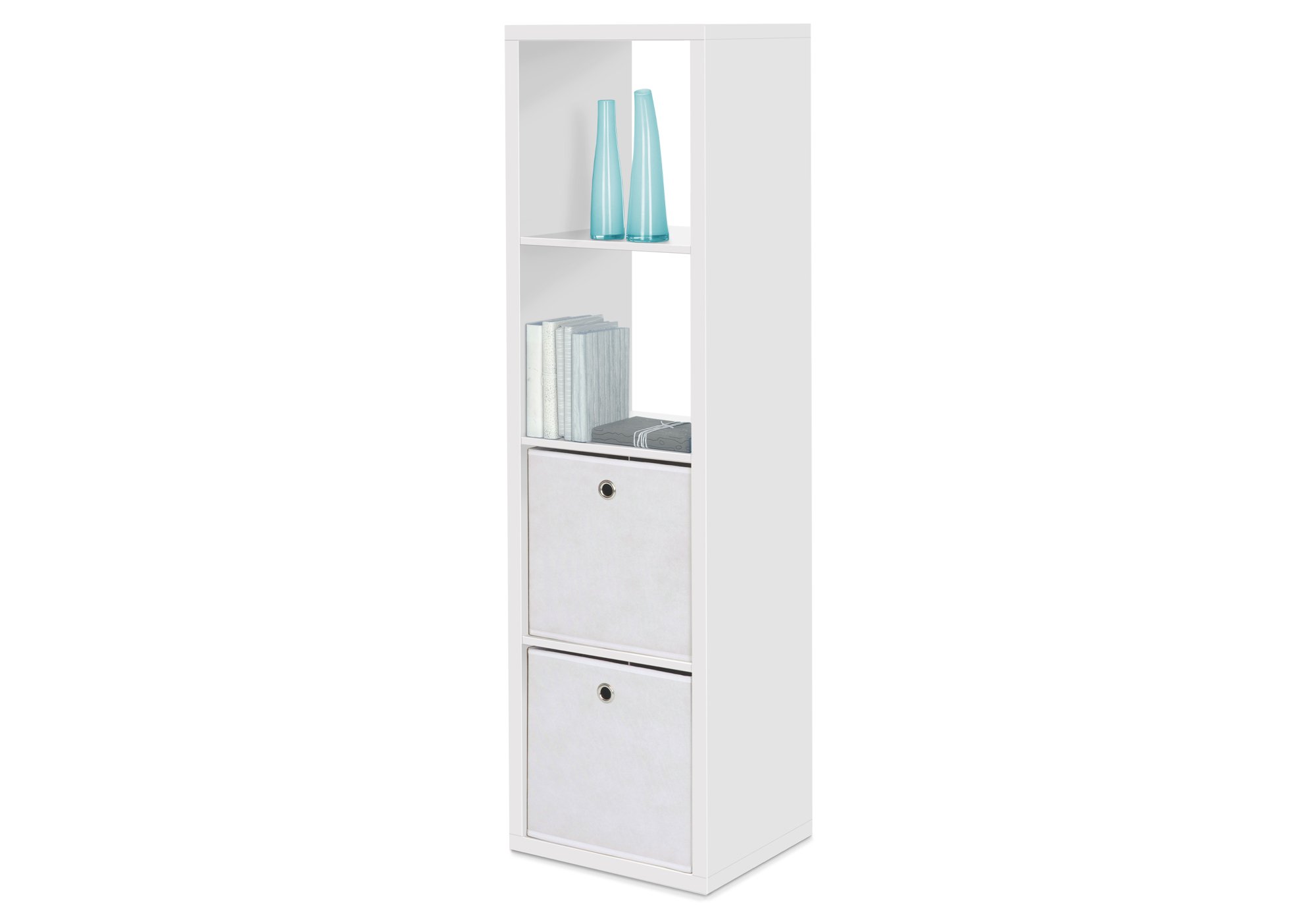 Standregal weiß 39 x 141 cm - 4 Fächer - MAX