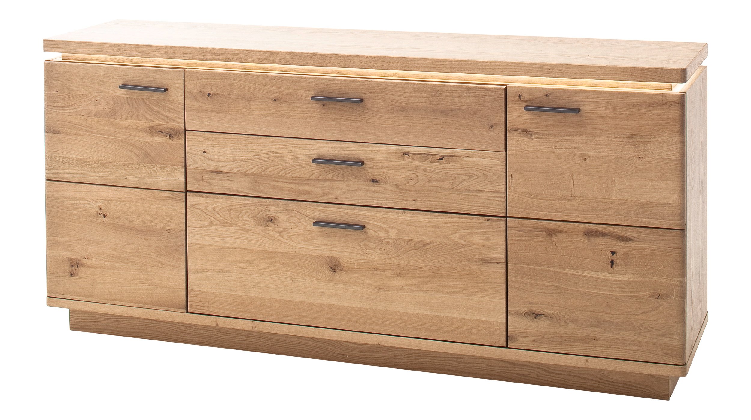 Sideboard Balkeneiche geölt teilmassiv 180 cm - BARCELONA Sideboard Balkeneiche Bianco teilmassiv 180 cm - BARCELONA