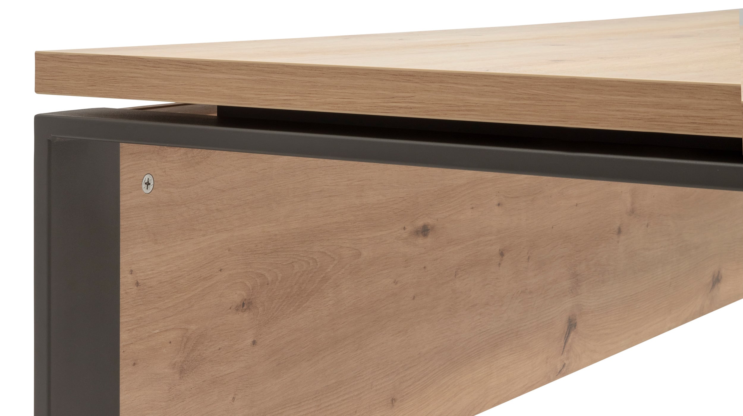 Schreibtisch Artisan Eiche 170 cm Metallgestell- DISEGNO