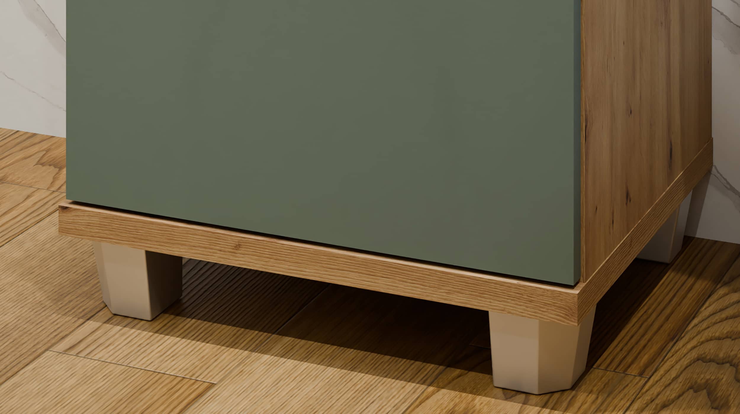 Bad Unterschrank grün - Artisan Eiche 40 cm - VERIS