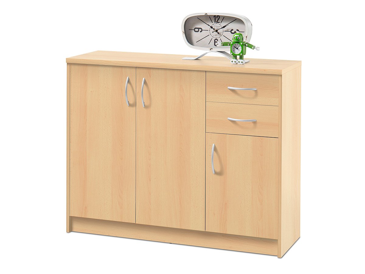Kommode mit 2 Schubladen Buche 109 cm - OPTIMUS Kommode mit 2 Schubladen Buche 109 cm - OPTIMUS