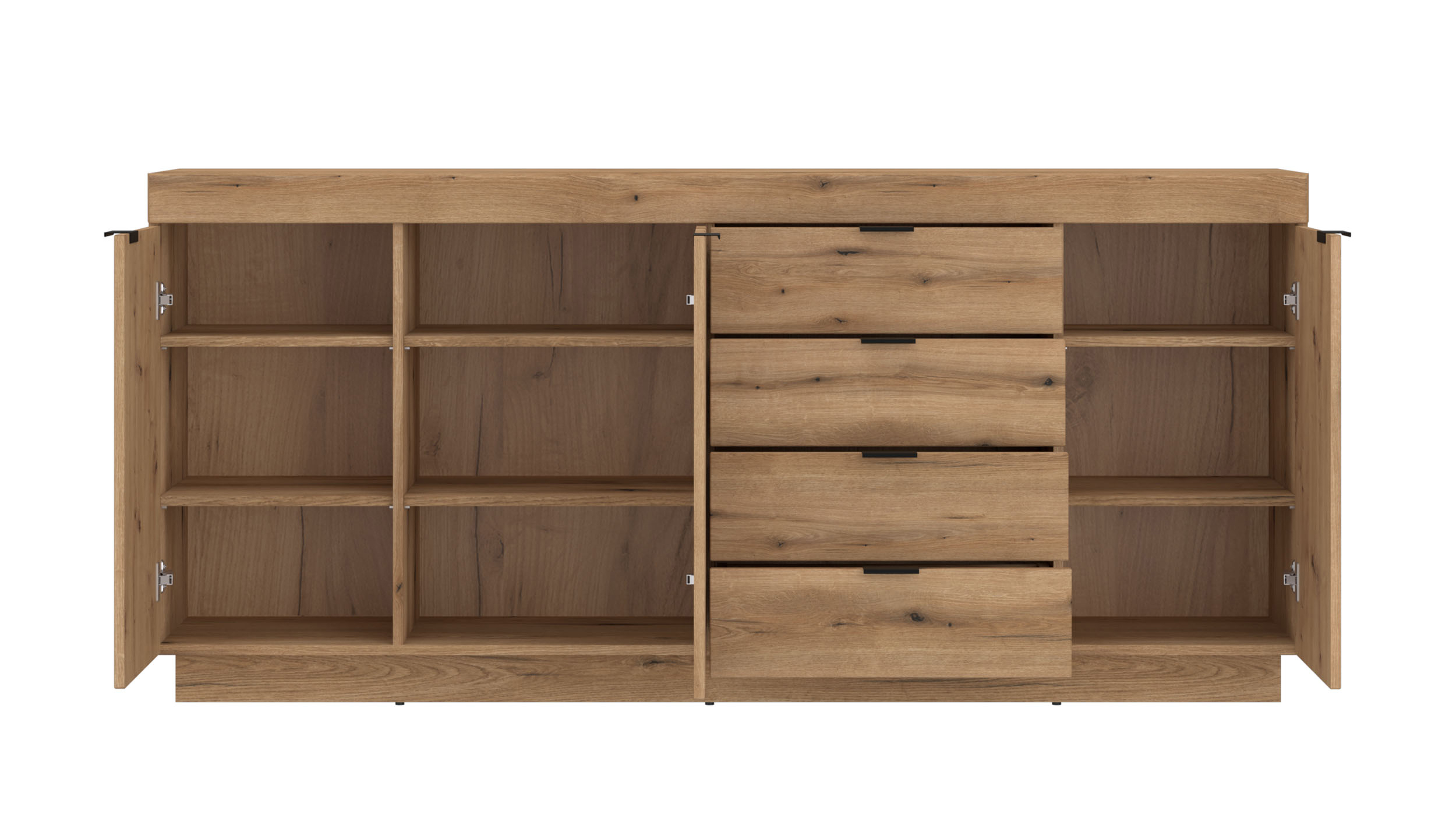Sidebord 4 Schubladen Coast Evoke Eiche 186 cm - DELAMAR