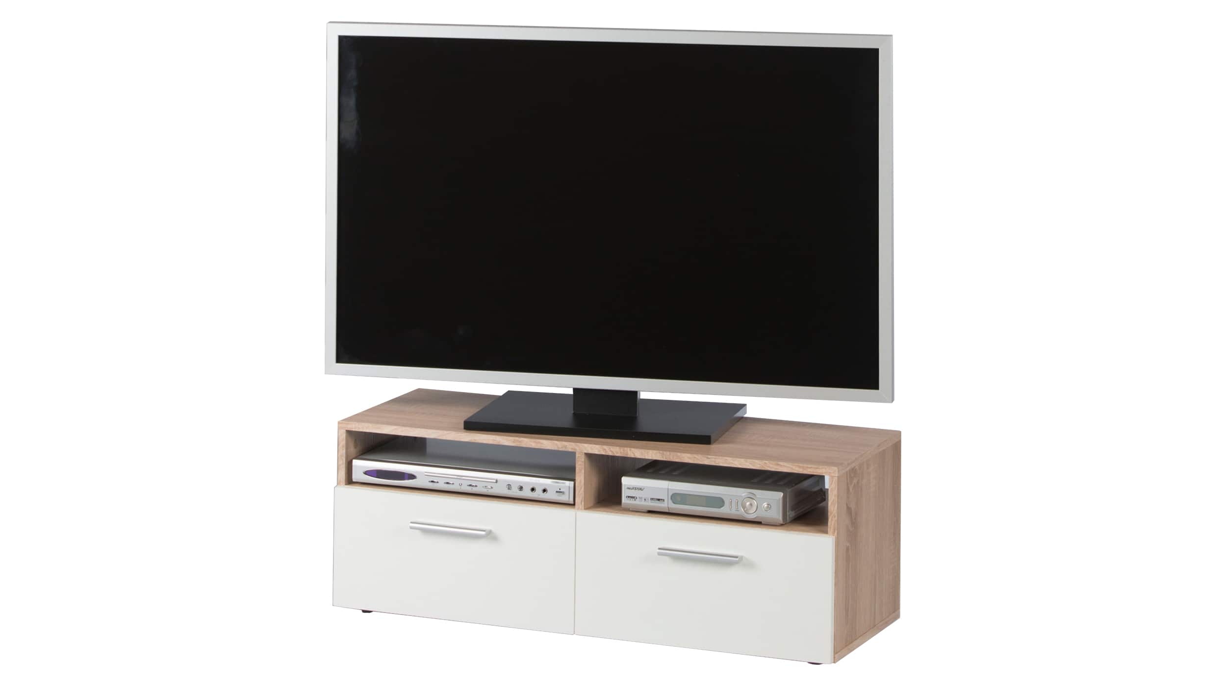 TV-Lowboard Sonoma Eiche - weiß - 95 cm - RANA TV-Lowboard Artisan Eiche - weiß - 95 cm - RANA