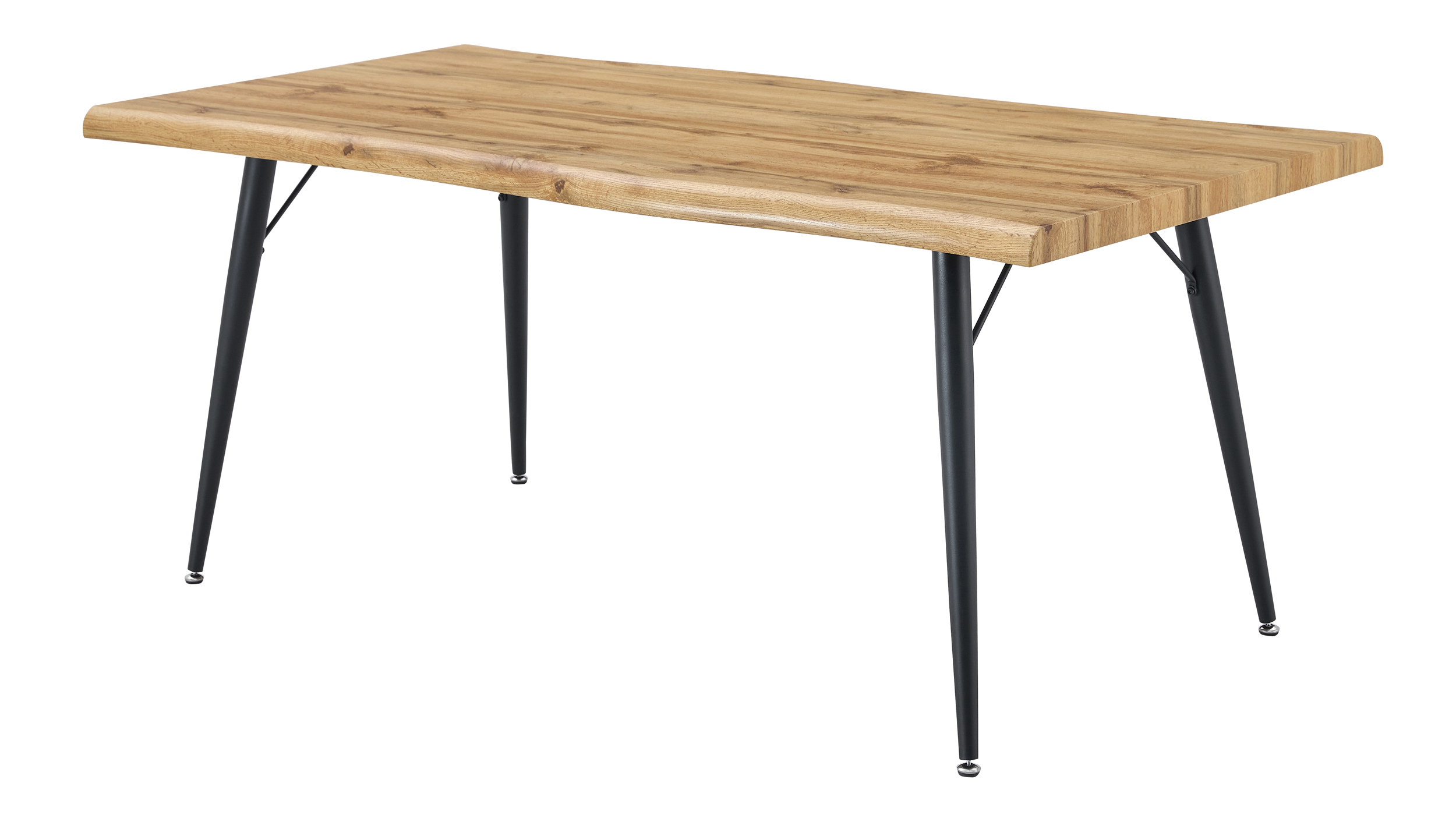 Esstisch Baumkantentisch Optik 180 x 90 cm Wildeiche - TAILIN Esstisch Baumkantentisch Optik 180 x 90 cm Wildeiche - TAILIN