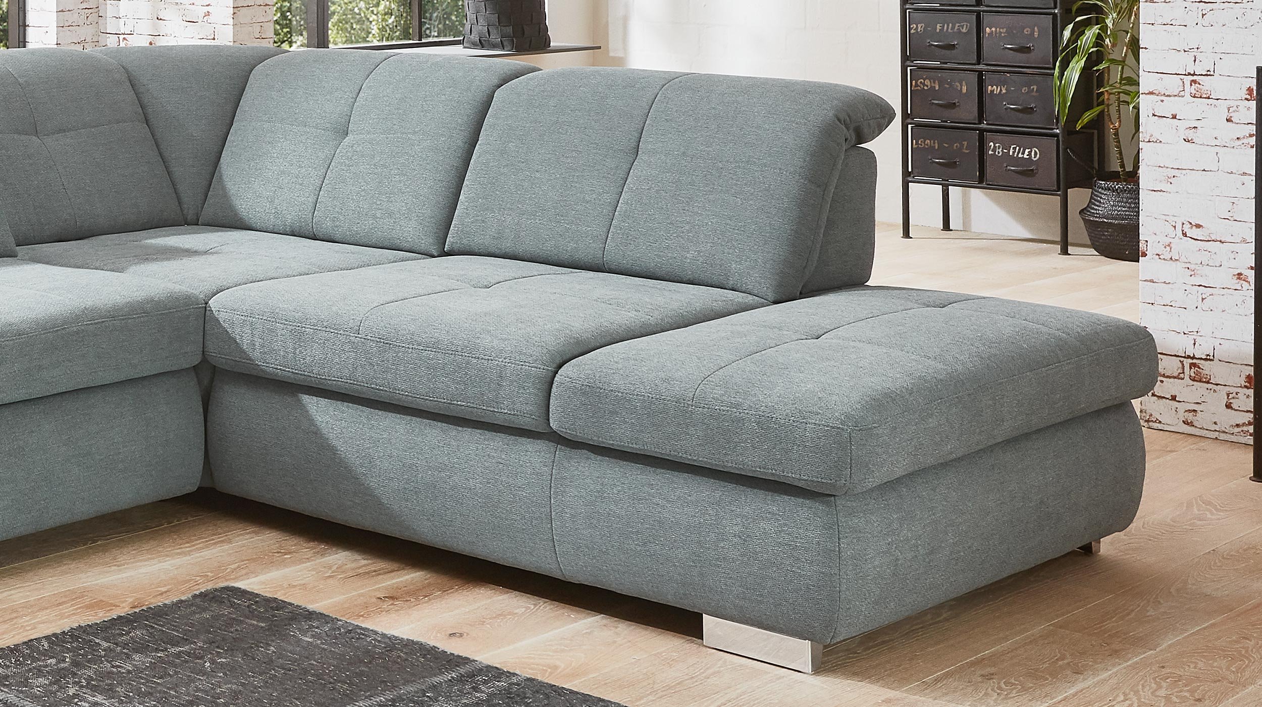 Couchliebe® Wohnlandschaft planbar - calido steel - Basis Version - APOLLO