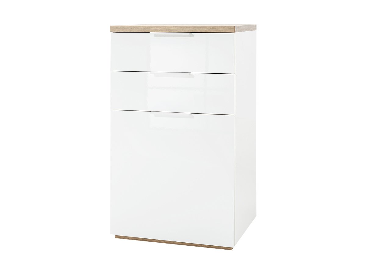 Kommode weiß - Riviera Eiche 60 cm - MUNDI Kommode weiß - Riviera Eiche 60 cm - MUNDI