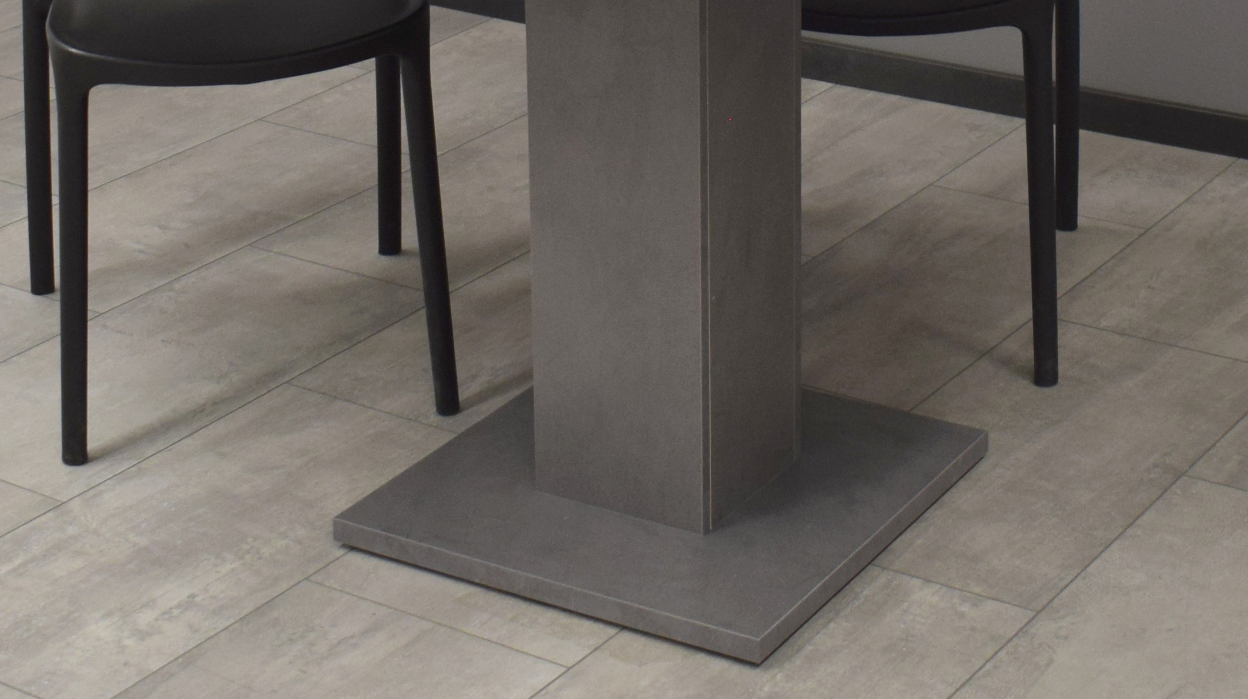 Esstisch rund ausziehbar 90 cm graphit - TAP
