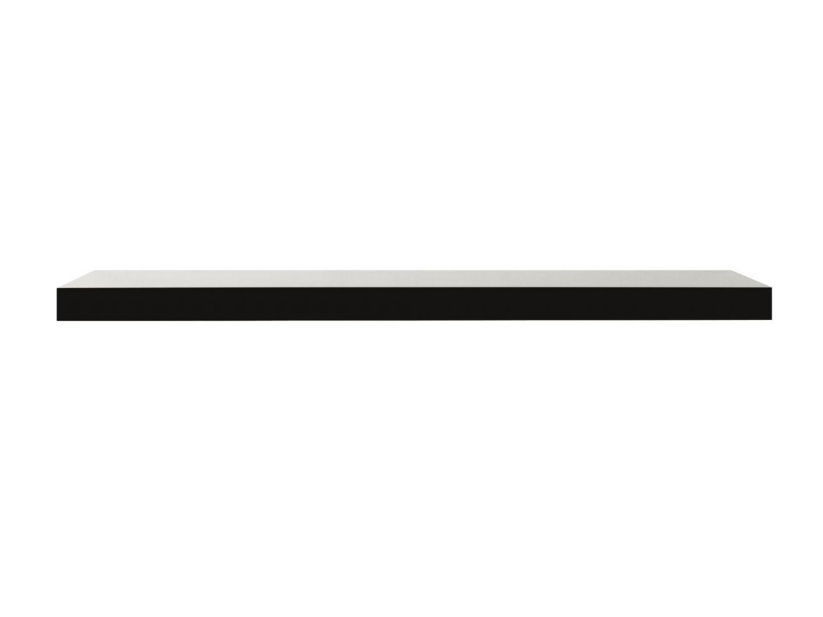 Wandboard Schwarz hochglanz 80 cm - SHELVY Wandboard Schwarz hochglanz 80 cm - SHELVY
