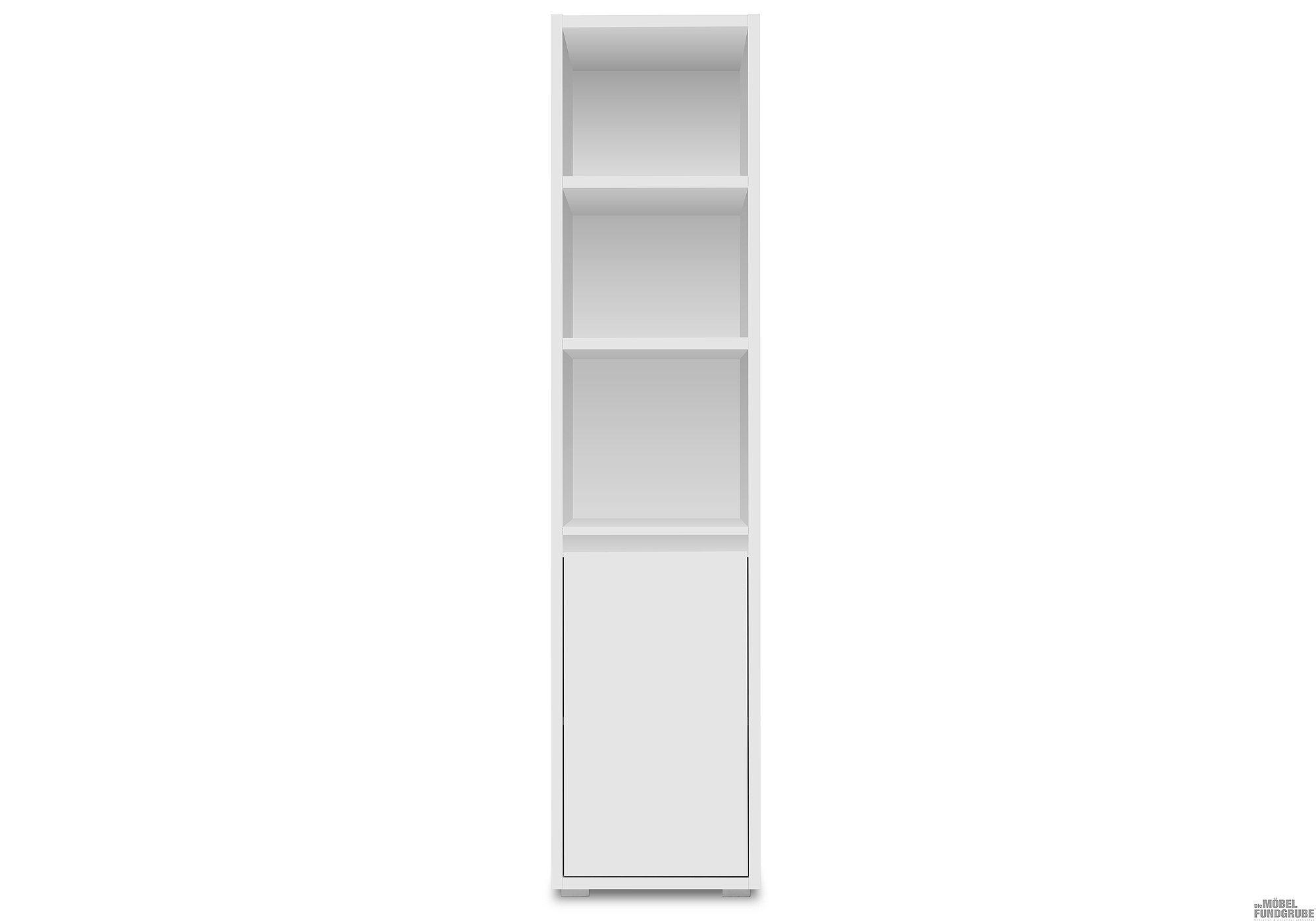 Bücherregal Standregal weiß 45 x 191 cm 1 Schranktür - IMAGE
