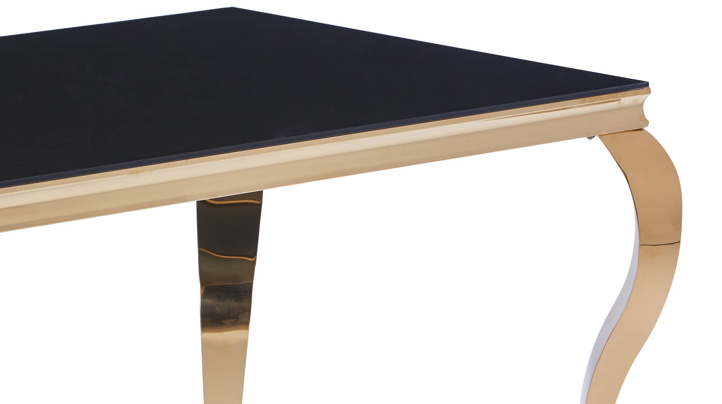 Esstisch 160 cm schwarz Glas - BELKA