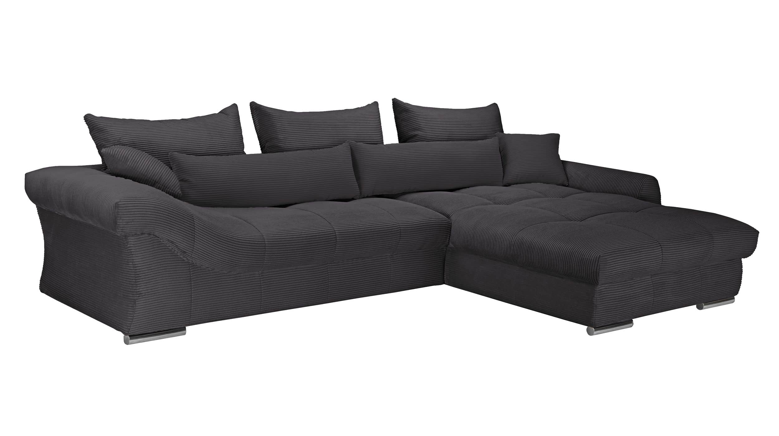 Ecksofa Cord anthrazit 335 x 225 cm - VERONA Ecksofa Cord anthrazit 335 x 225 cm - VERONA