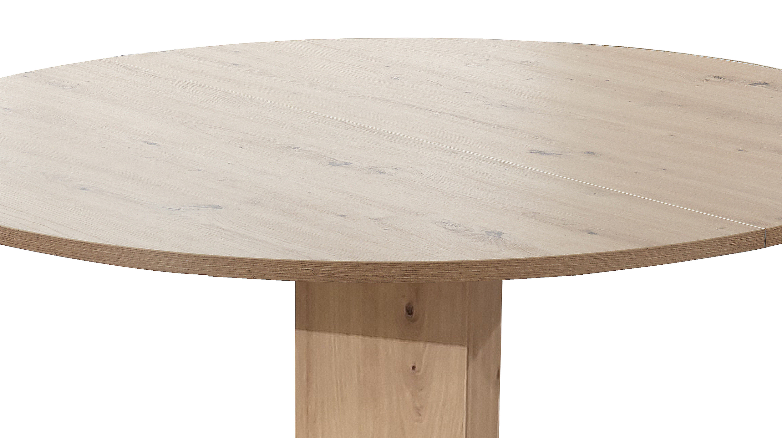 Esstisch rund ausziehbar 130 cm Asteiche - TAP
