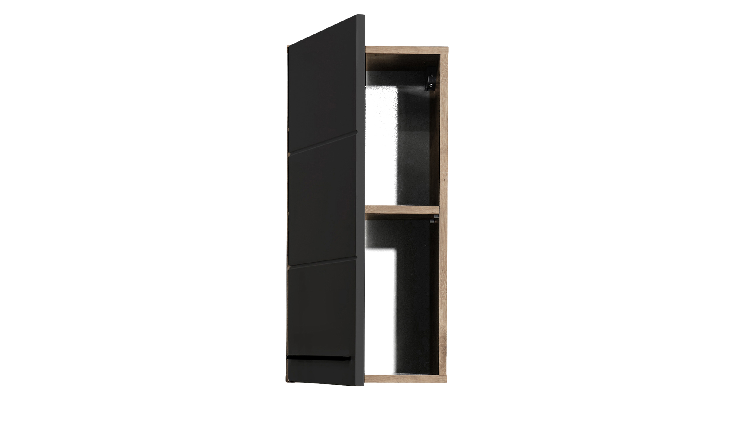 Bad Hängeschrank schwarz - Viking Oak 34 cm - VISTA