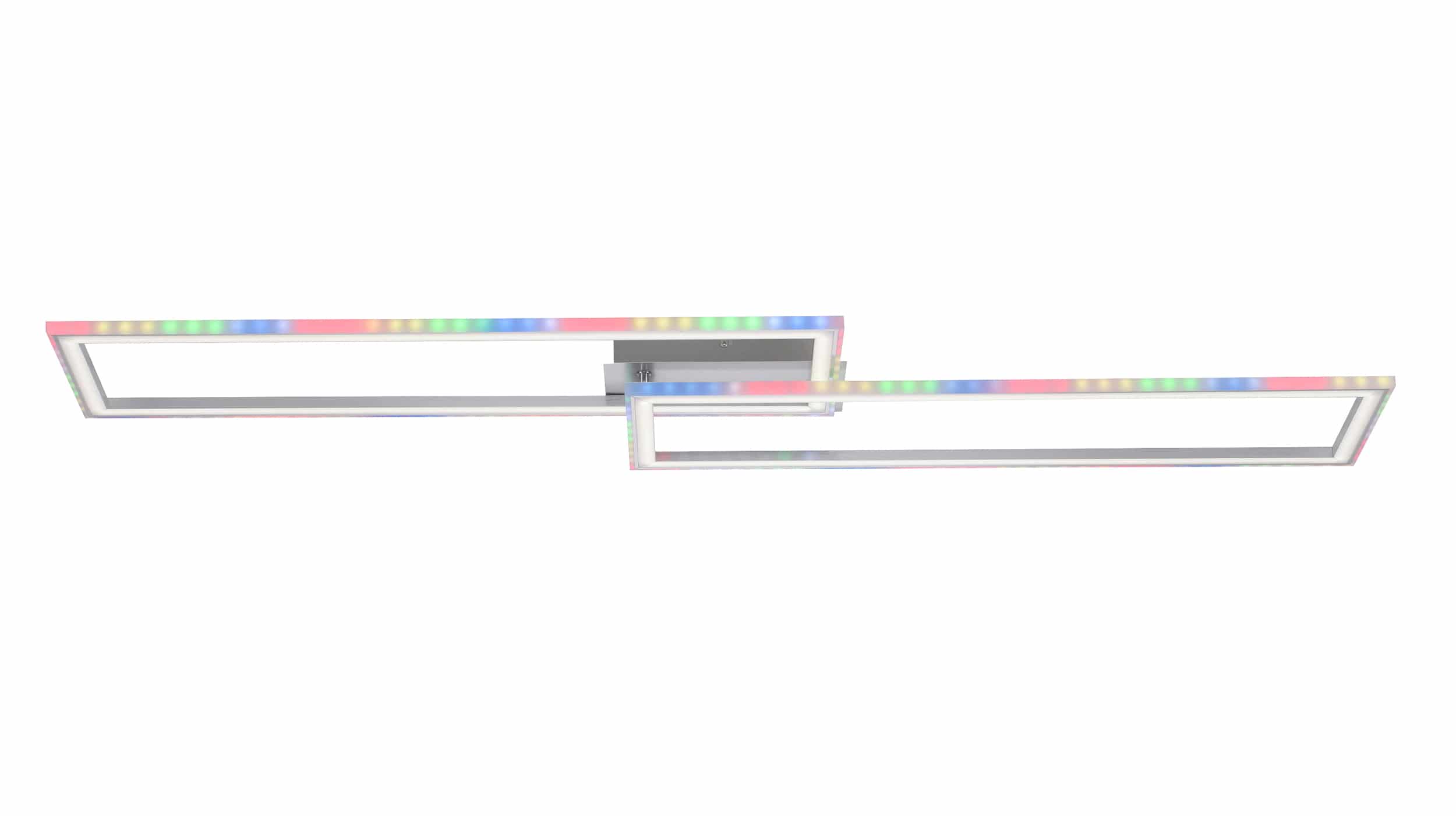 Deckenleuchte LED stahlfarben 121 cm mit RGB-Farbwechsel - FELIX Deckenleuchte
