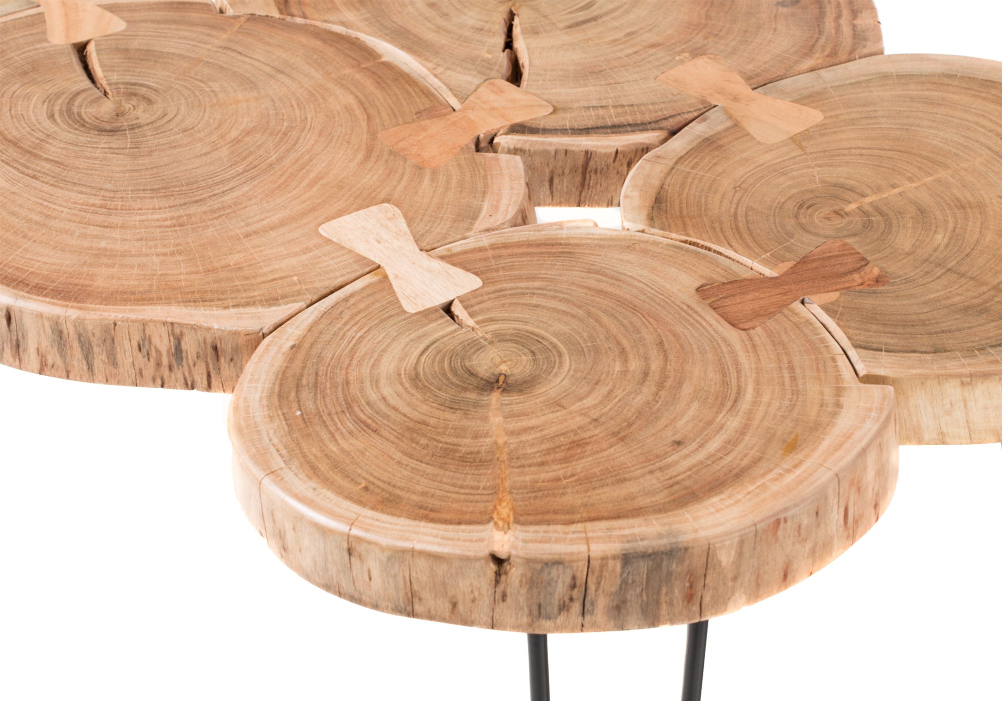 Couchtisch Akazie massiv lackiert 100 x 65 cm - COLE
