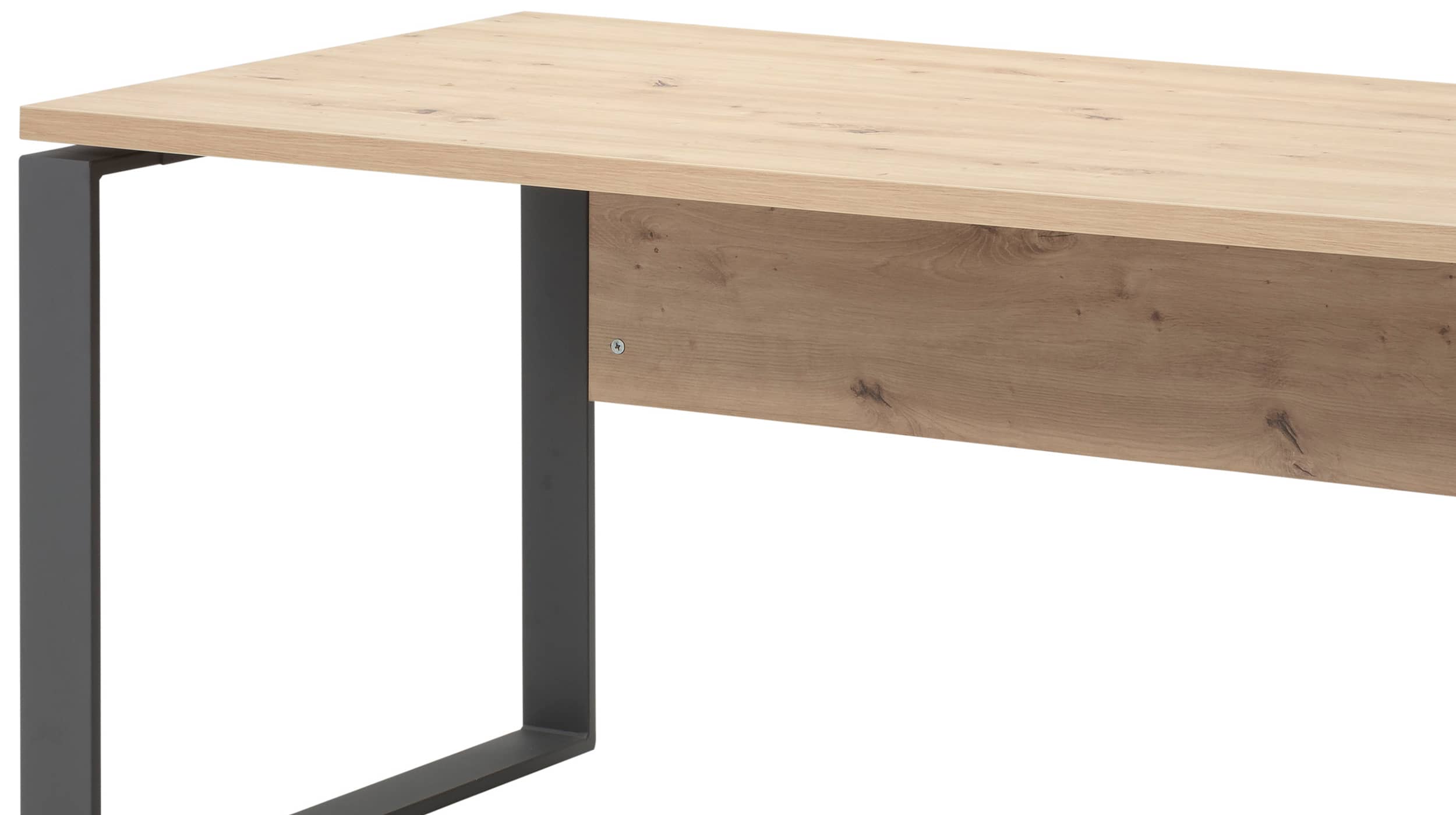 Schreibtisch Artisan Eiche 170 cm Metallgestell- DISEGNO