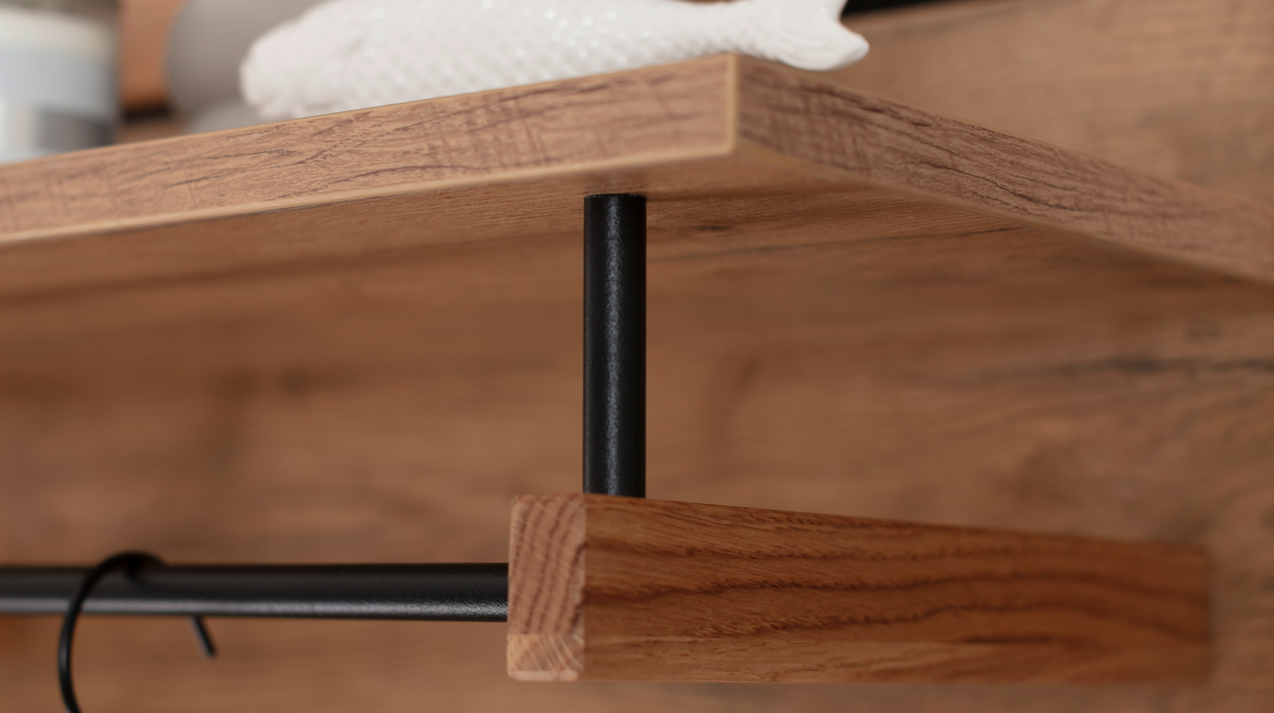 Wandgarderobe Paneele Wildeiche teilmassiv geölt - 80 cm - GRENO