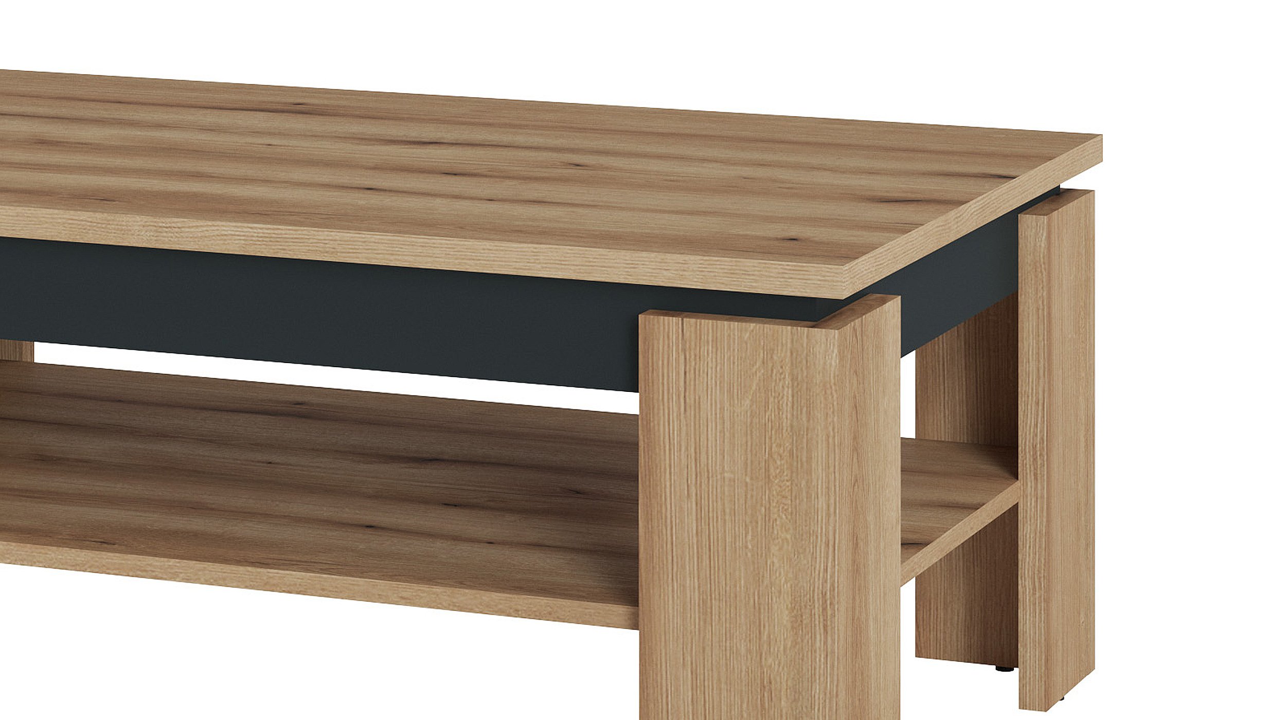 Couchtisch Coast Evoke Eiche - grau 110 x 67 cm - CORTE