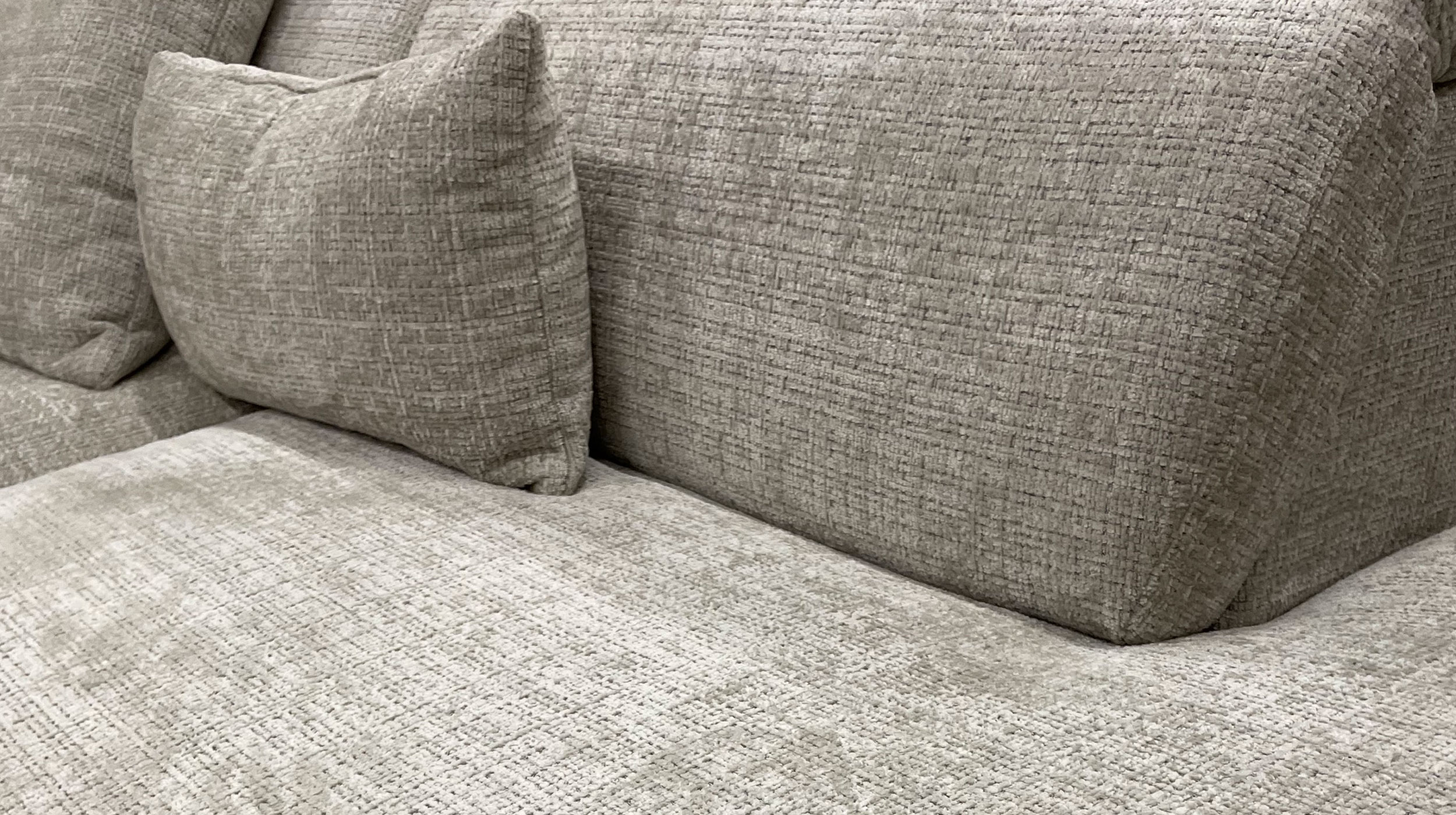 Ecksofa taupe - 339 x 285 cm - MANSFIELD