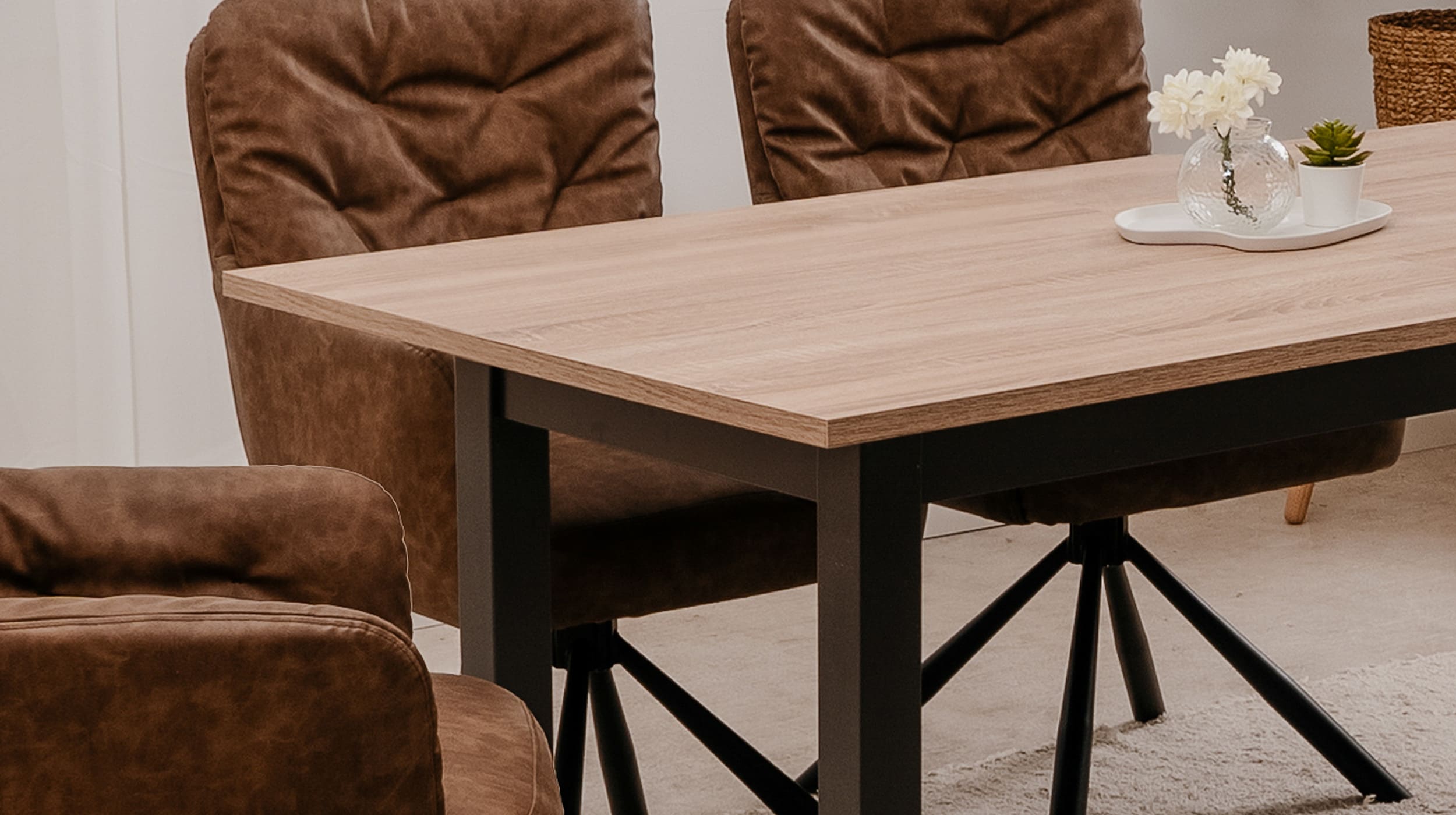 Esstisch 200 - 240 ausziehbar Artisan Eiche - DENVER