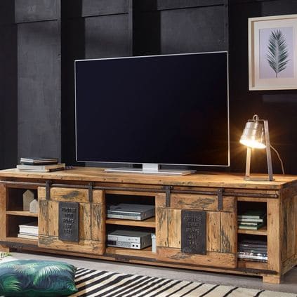 TV-Lowboard aus Massivholz