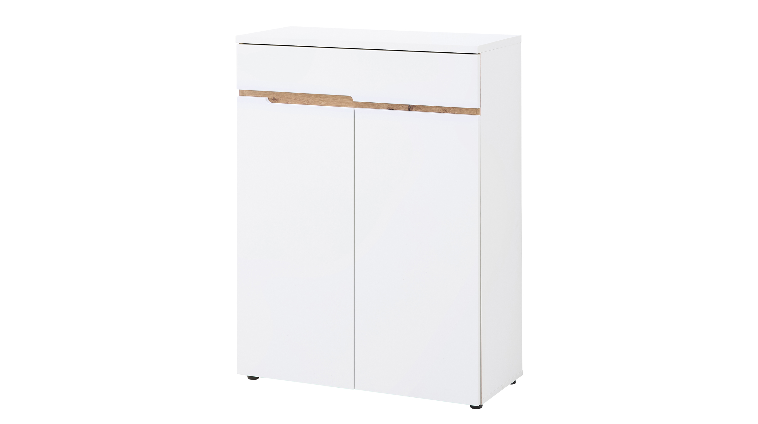 Schuhschrank mit Schublade weiß - Artisan Eiche 80 x 107 cm - MEMPHIS Schuhschrank mit Schublade weiß - Artisan Eiche 80 x 107 cm - MEMPHIS