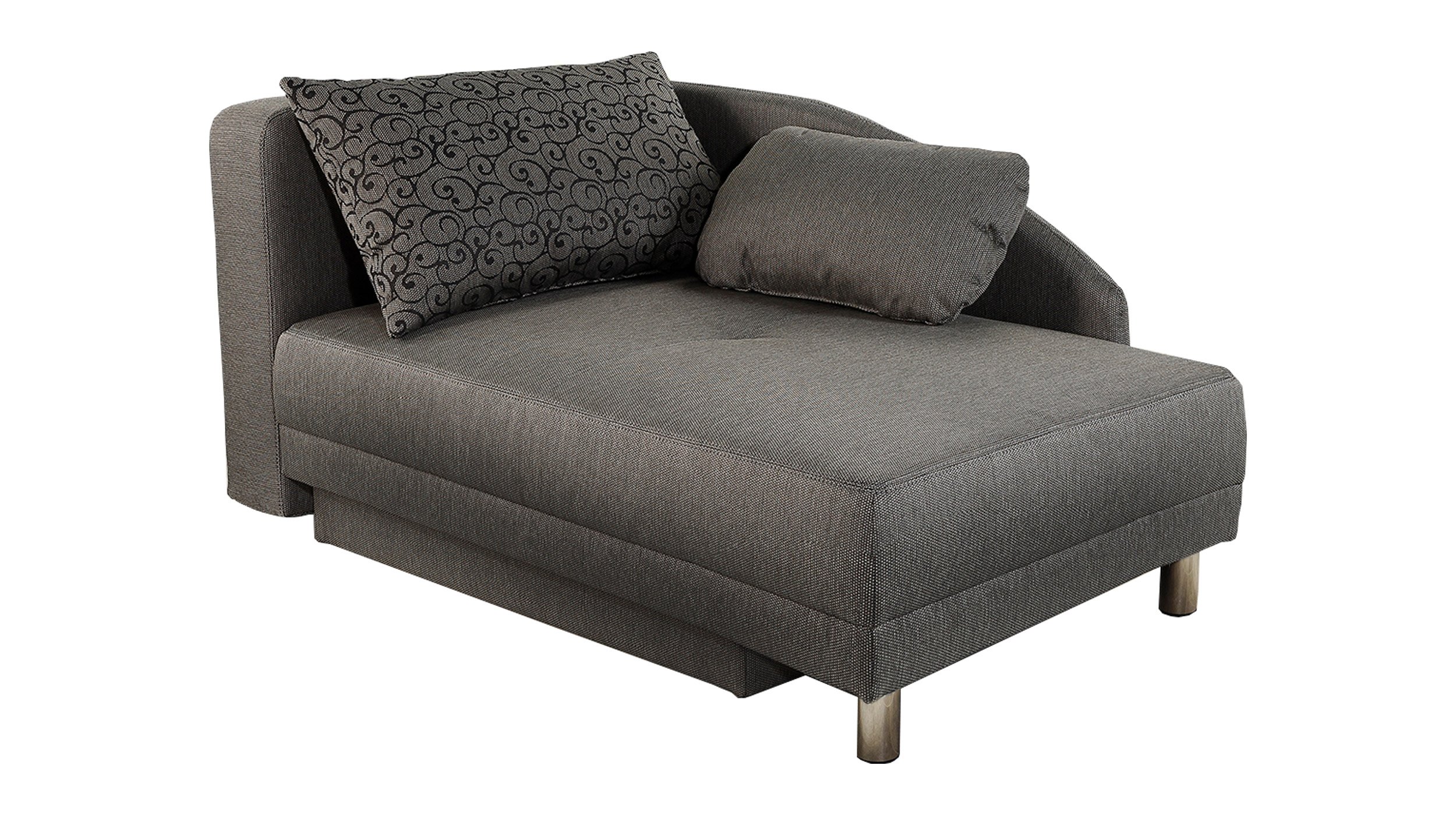 Einzelsofa 157 cm Recamiere braun Schlaffunktion - REUBEN Einzelsofa 157 cm Recamiere braun Schlaffunktion - REUBEN